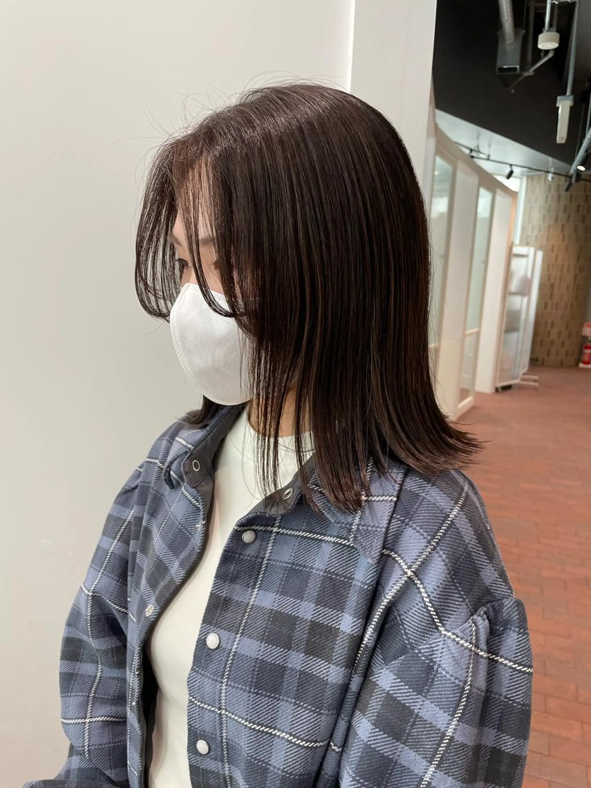 ミディアム カラー カット ヘアカラー トリートメント ヘッドスパ gotoday　shaire　saron所属・miu. ボブ/透け感カラーのヘアスタイル