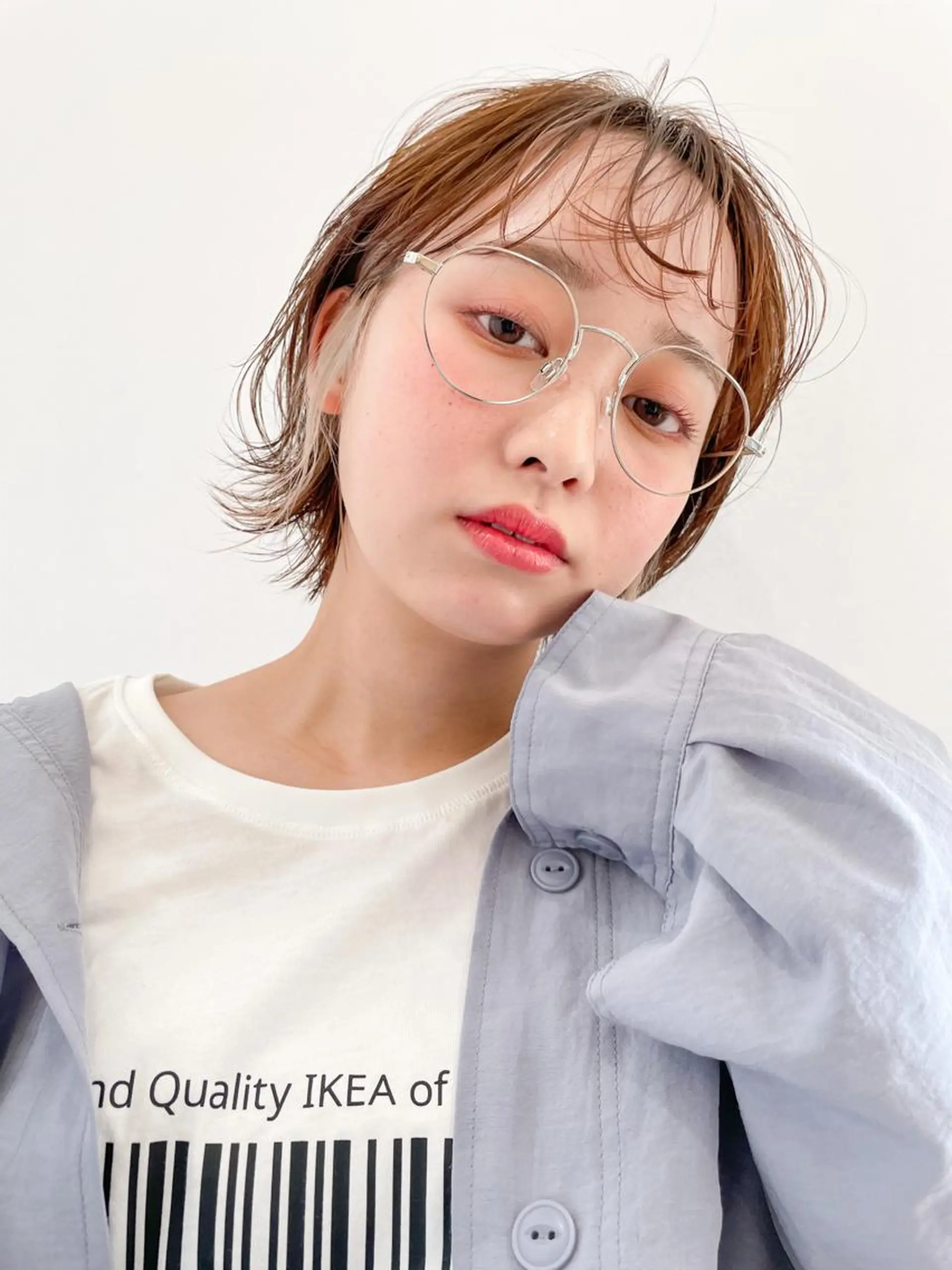 ショート カラー ショートボブ ハンサムショート グレージュ ボブ ショートヘア ヘアカラー トリートメント ヘアセット 横浜/ショート/ パーマ/髪質改善 丹のヘアスタイル
