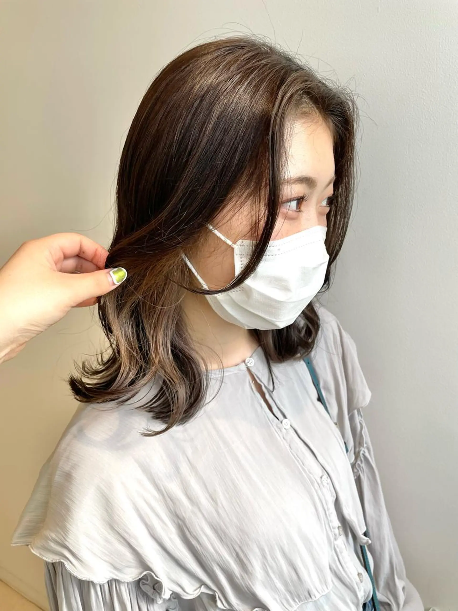 セミロング カラー ヘアアレンジ ayumi🌈 インナーカラー🌈のヘアスタイル