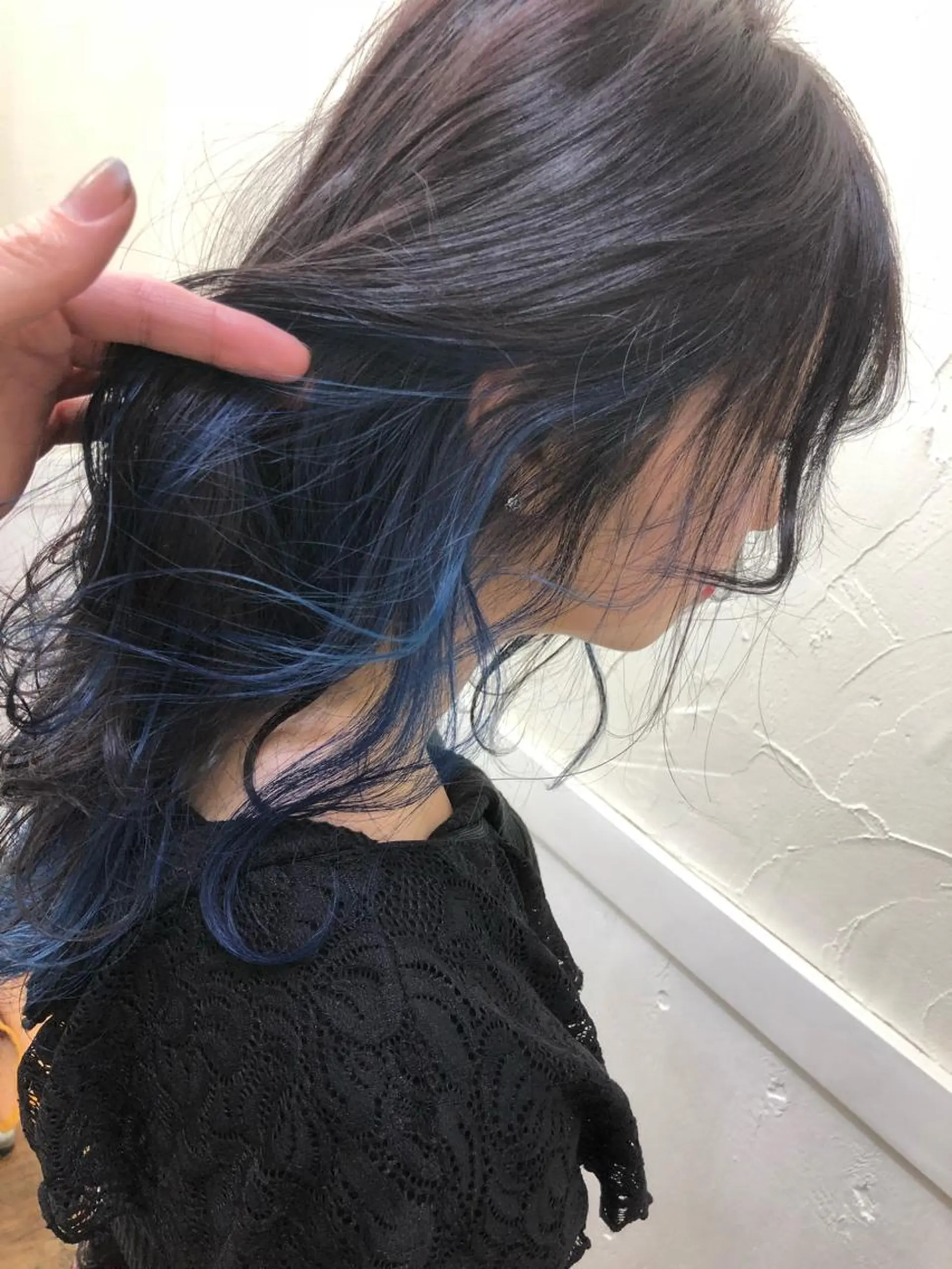 セミロング カラー ブルーカラー バイオレットカラー ヘアカラー FERNA池袋所属・マンツーマン施術✂︎ 金田尚久🎨のヘアスタイル