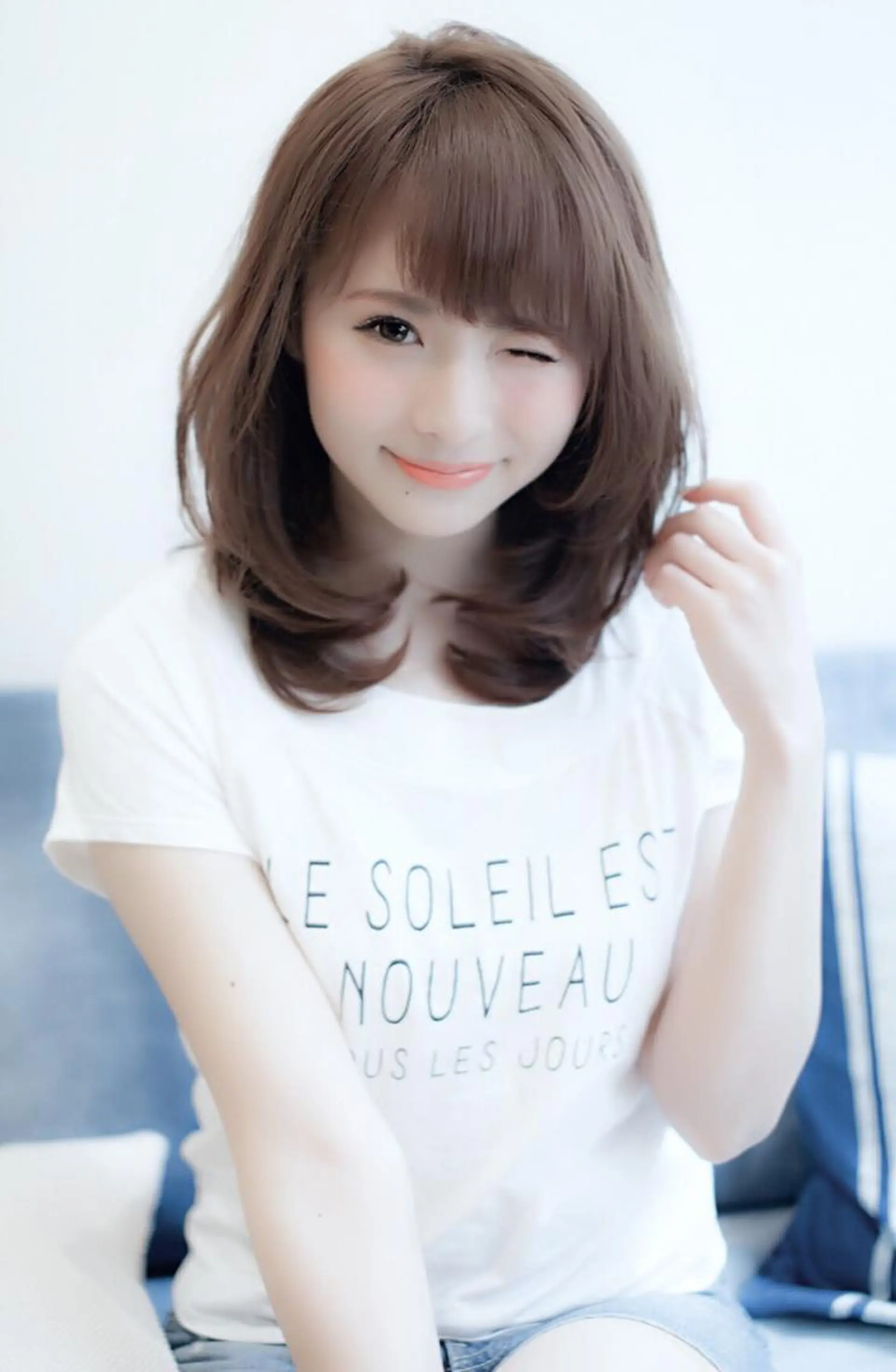 ミディアム ボブ 似合わせカット 小顔カット カット ヘアカラー トリートメント 竹内ケンゴ🇰🇷 EIGHT藤沢のヘアスタイル