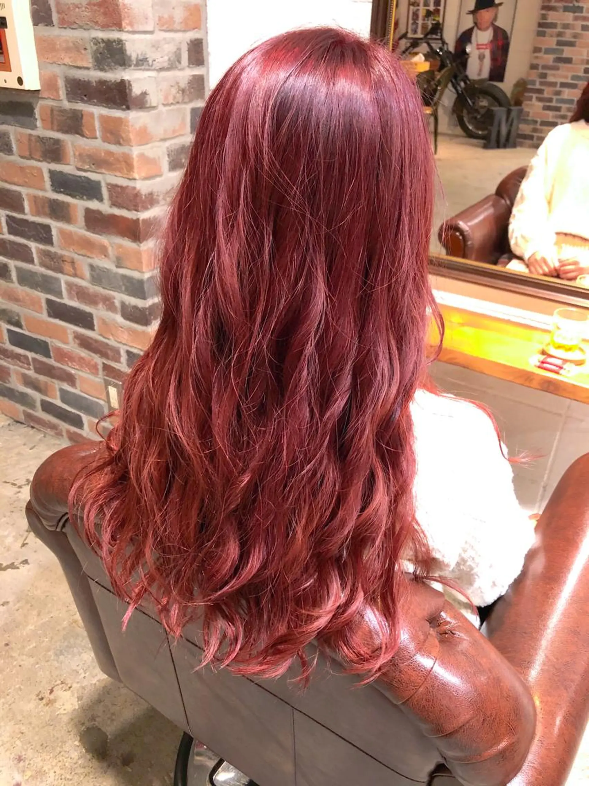 ロング カラー パーマ ヘアアレンジ メンズ キッズ ネイル マツエク・マツパ ピンクカラー カラーマツエク ピンク ヘアカラー トリートメント ⭐️ハイクオリティ カラー杉本雄志⭐️のヘアスタイル