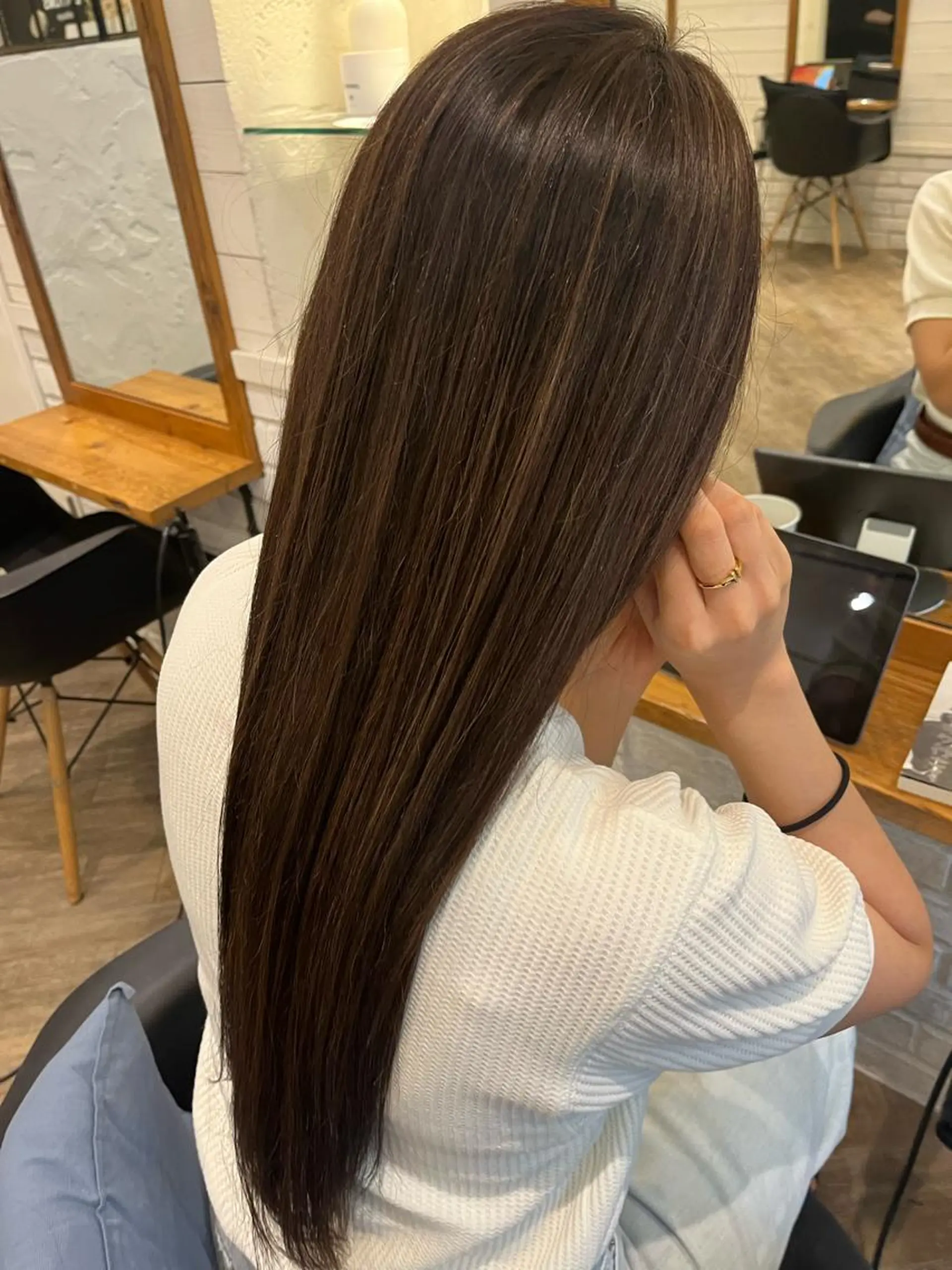 セミロング カラー ハイライトカラー ハイライト ヘアカラー ⭐️ アユミ⭐️のヘアスタイル