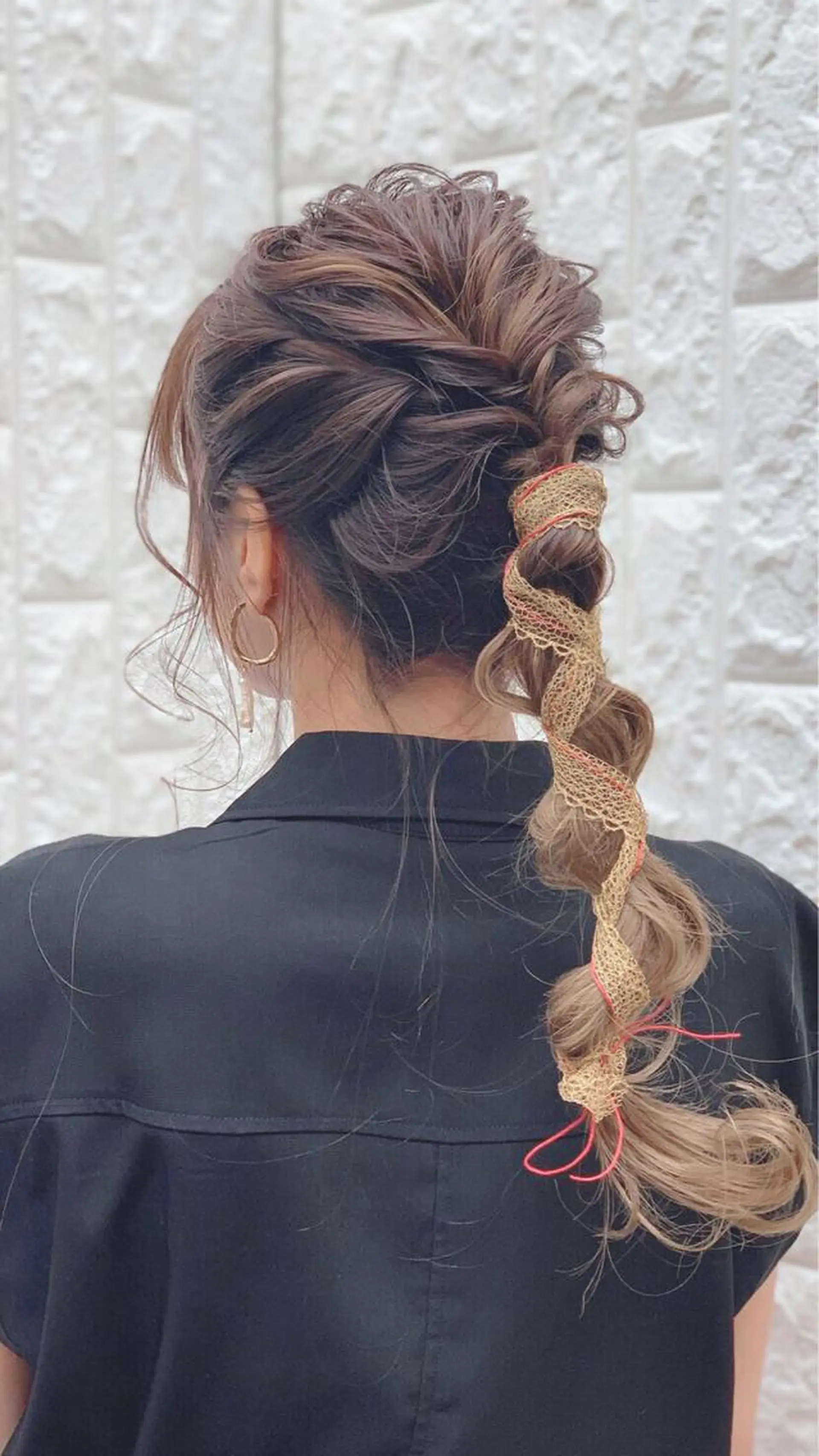 ロング カラー パーマ ヘアアレンジ 【tejina】 ochiのヘアスタイル