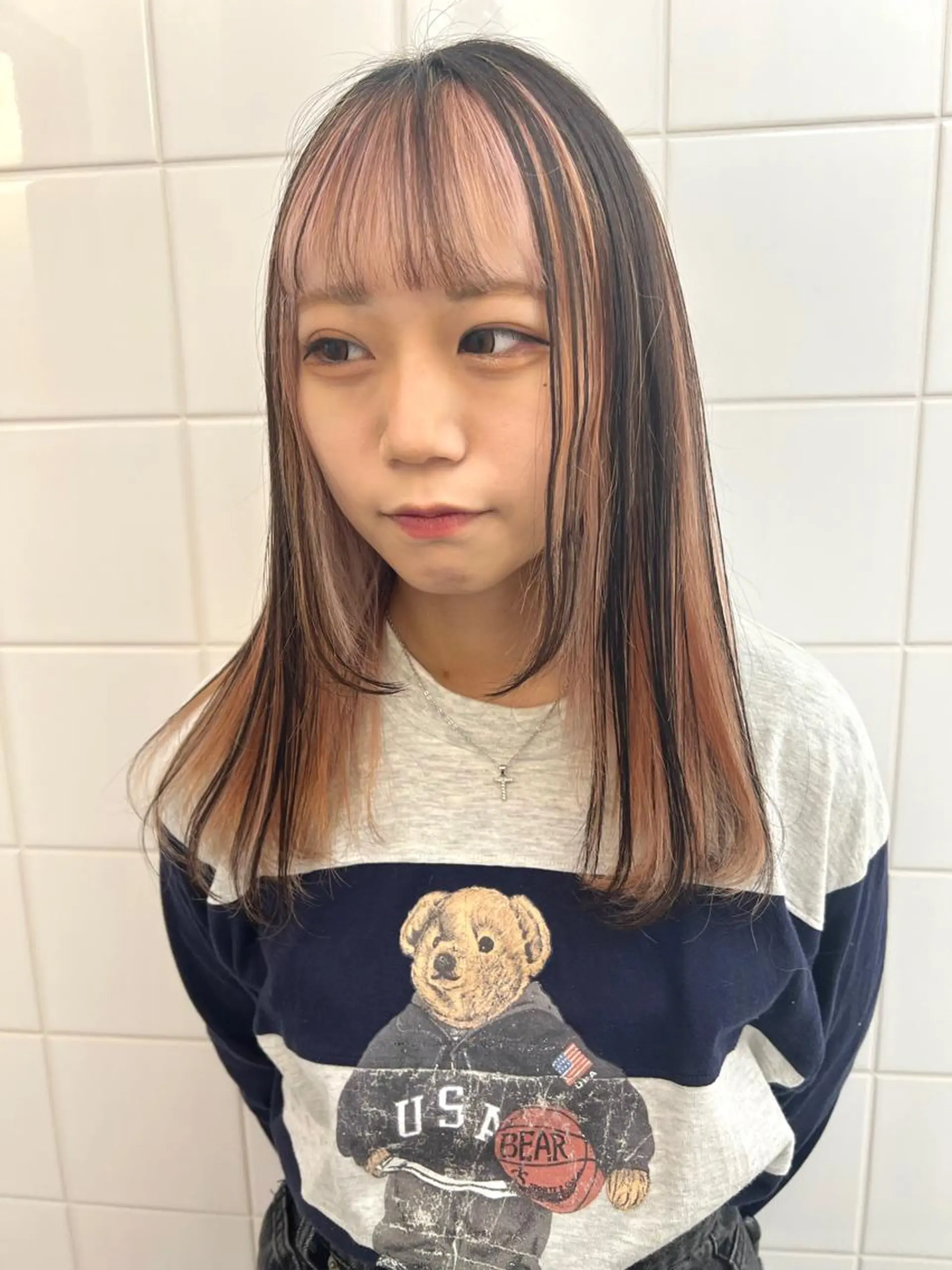 ロング カラー ヘアアレンジ 🧨ブリーチー×ボブ レイヤー💎じゅえるのヘアスタイル