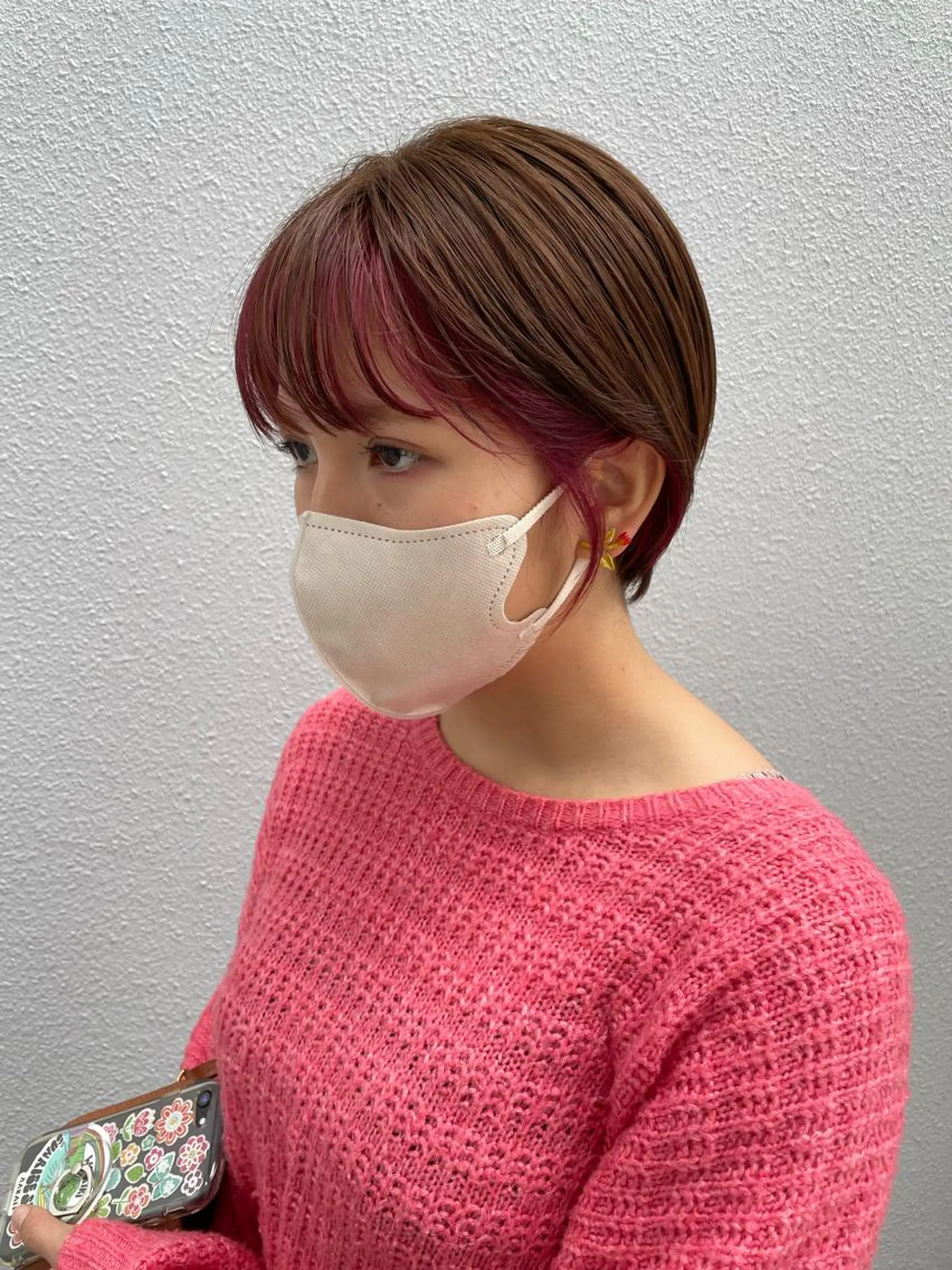 ショート 切りっぱなしボブ ショートボブ 丸みショート ミストバング ボブ カット ヘアカラー トリートメント C’LD hair  produce /シールドヘア所属・モテ髪/ボブ/ショー ト/アダチフウトのヘアスタイル