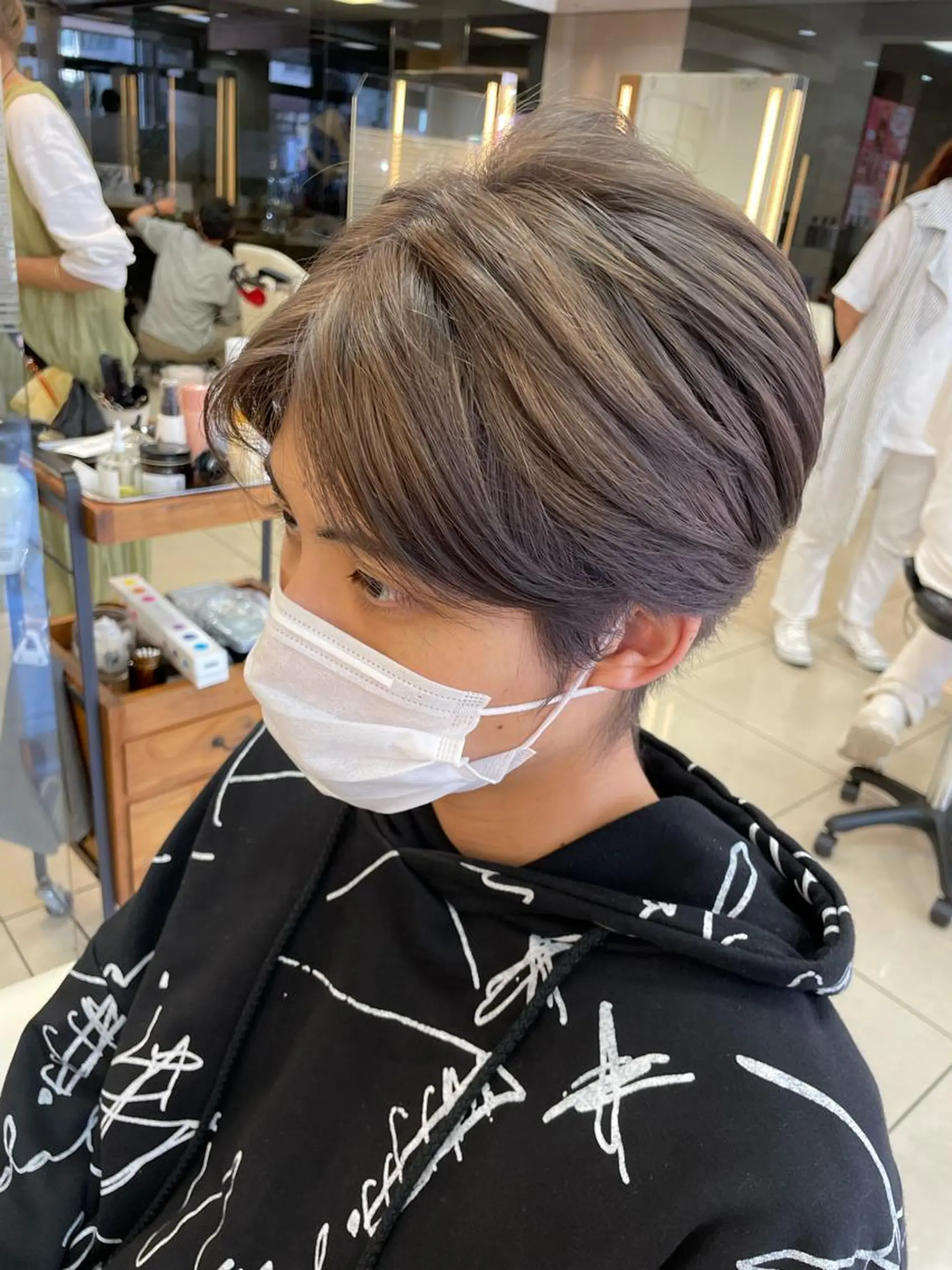 カラー メンズ パーマ/ボブ/ ヘルシーカラー/風花のヘアスタイル