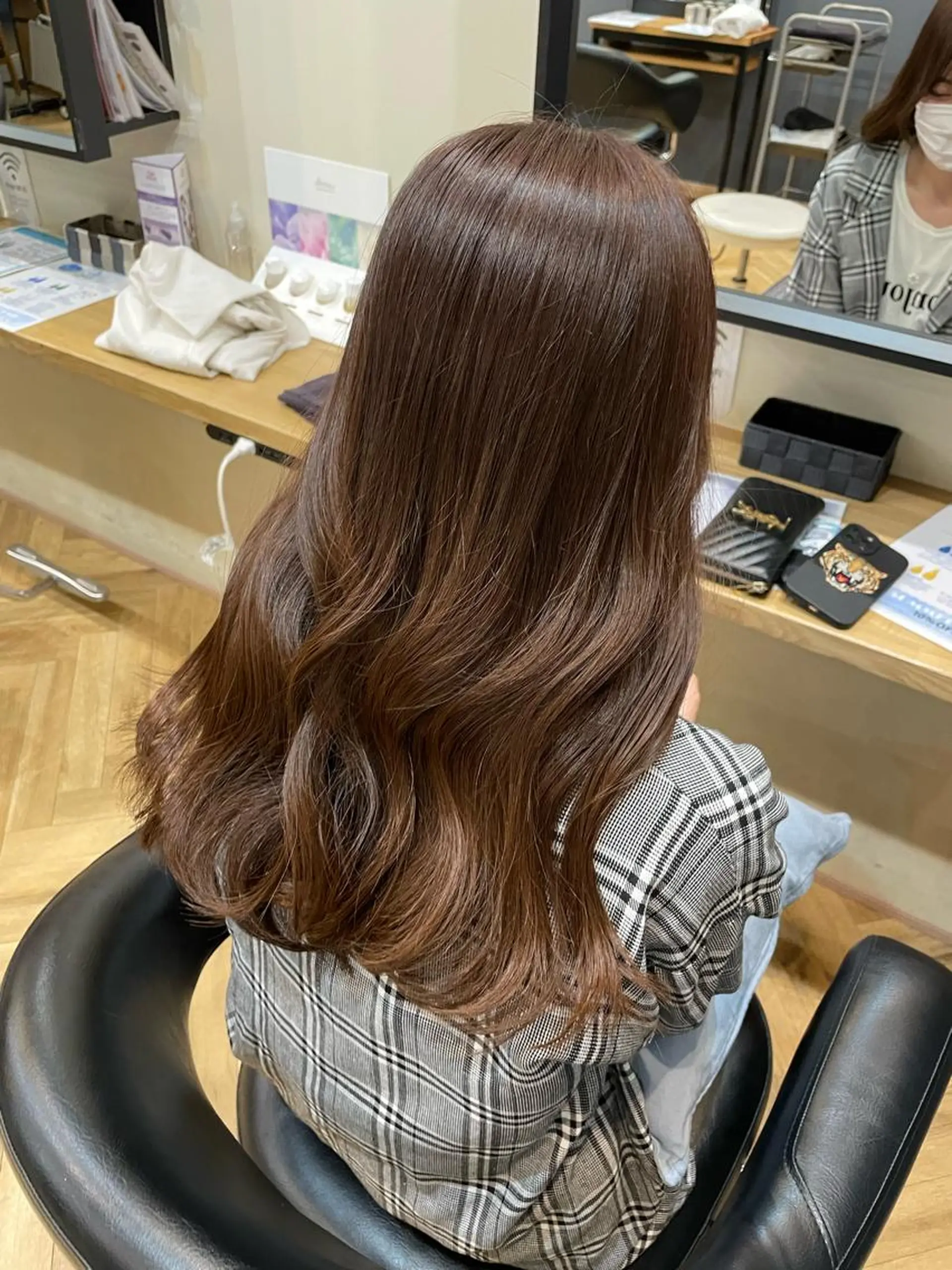 ロング カット ヘアカラー 韓国ヘア/レイヤー 🇰🇷/艶髪/長橋のヘアスタイル