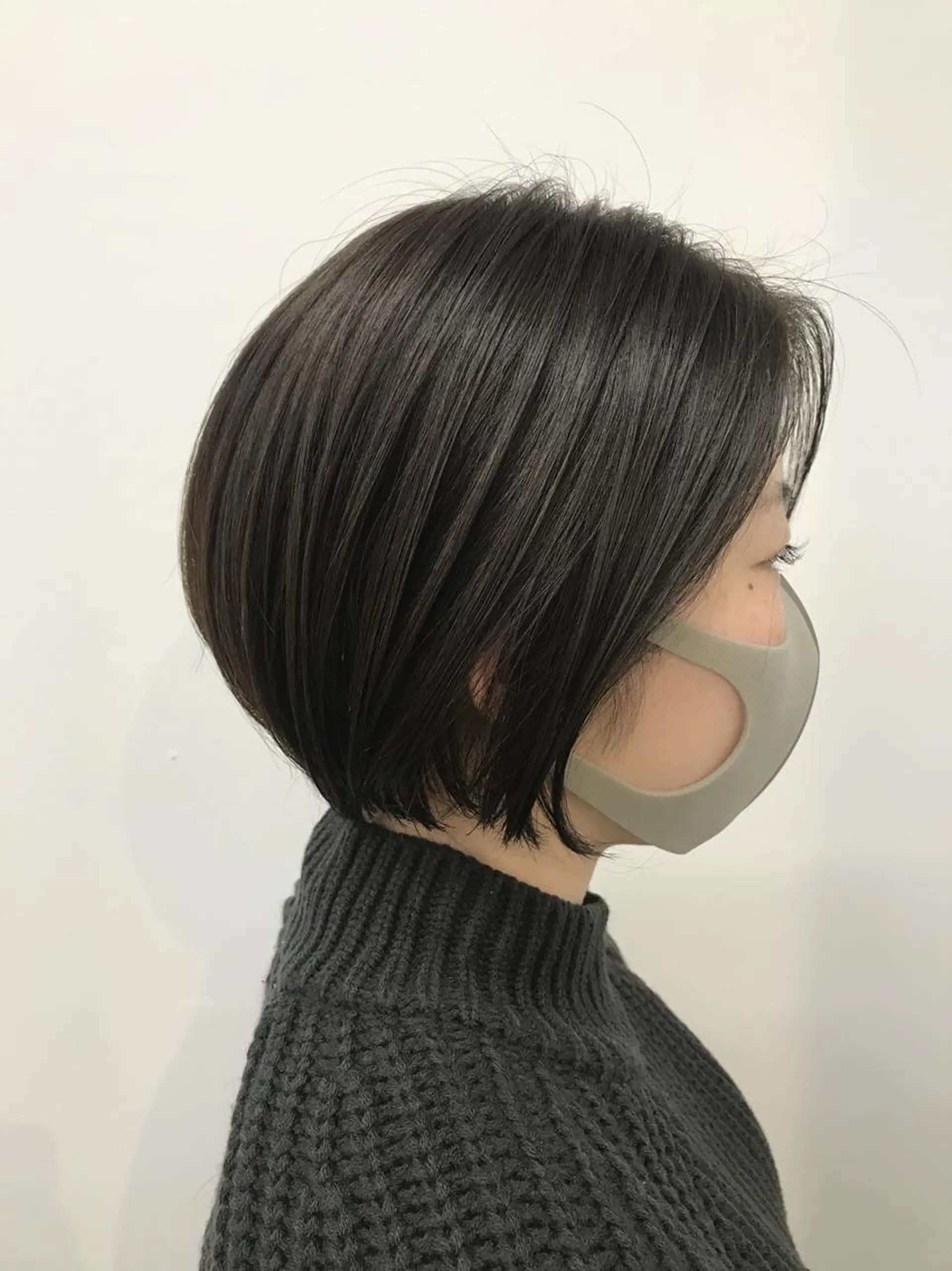 ショート カラー ショートボブ 丸みショート 透明感カラー グレージュ イルミナカラー カット ヘアカラー トリートメント ショート/グレージュ 鈴木春樹のヘアスタイル