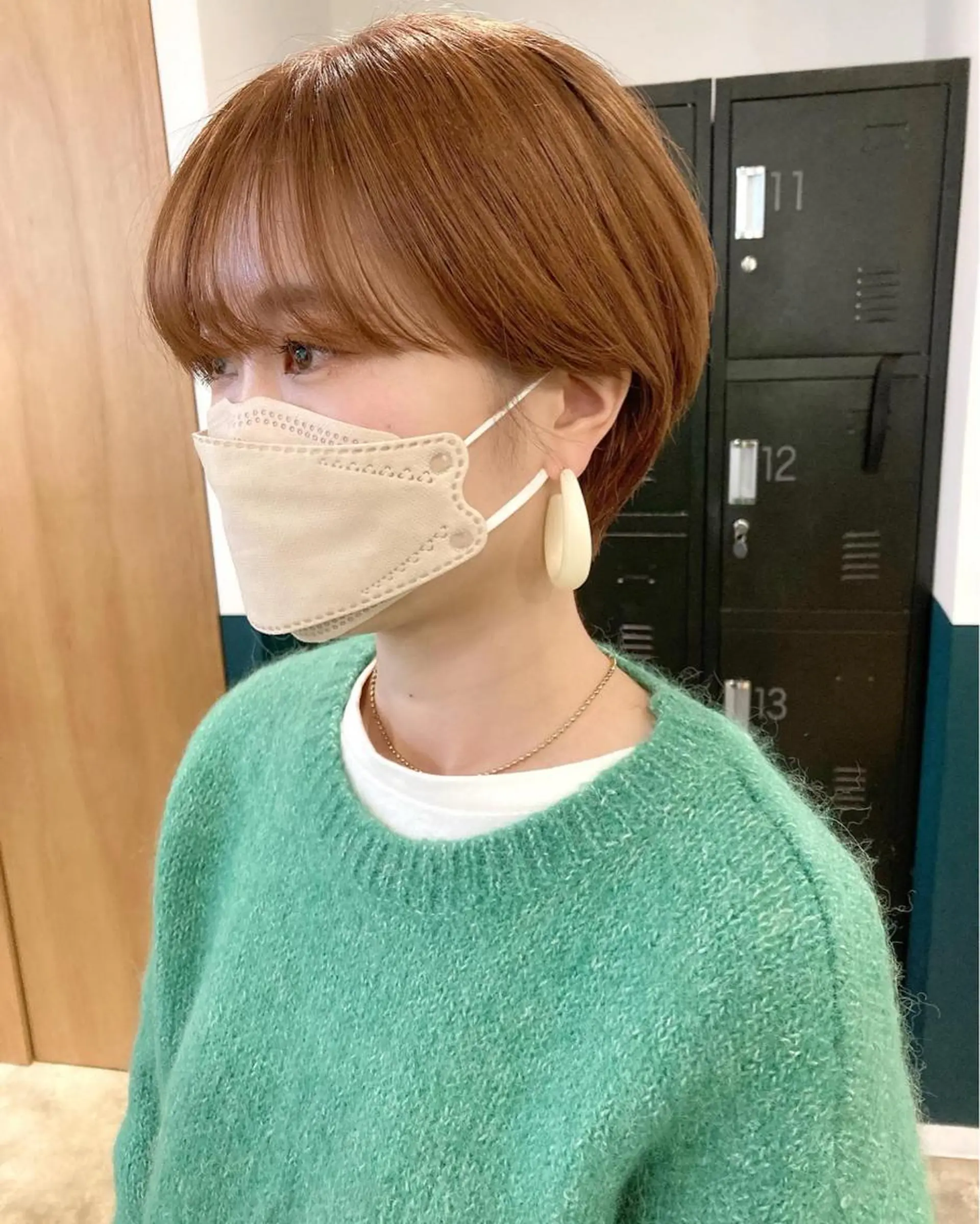 ショート カラー 丸みショート ベージュカラー テラコッタ ショートヘア カラーリスト菅野 竜矢🌈のヘアスタイル