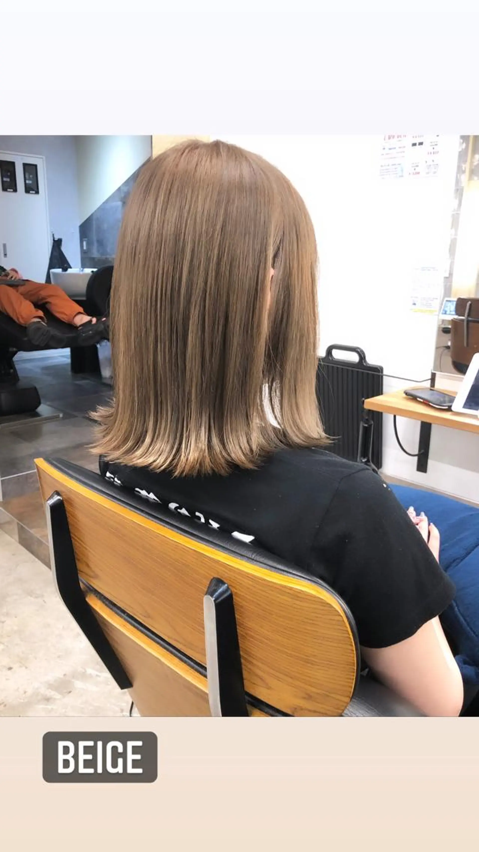 ミディアム カラー ベージュカラー ブリーチ ブロンド ブロンドベージュ icon.hakata所属・kazuki iconのヘアスタイル