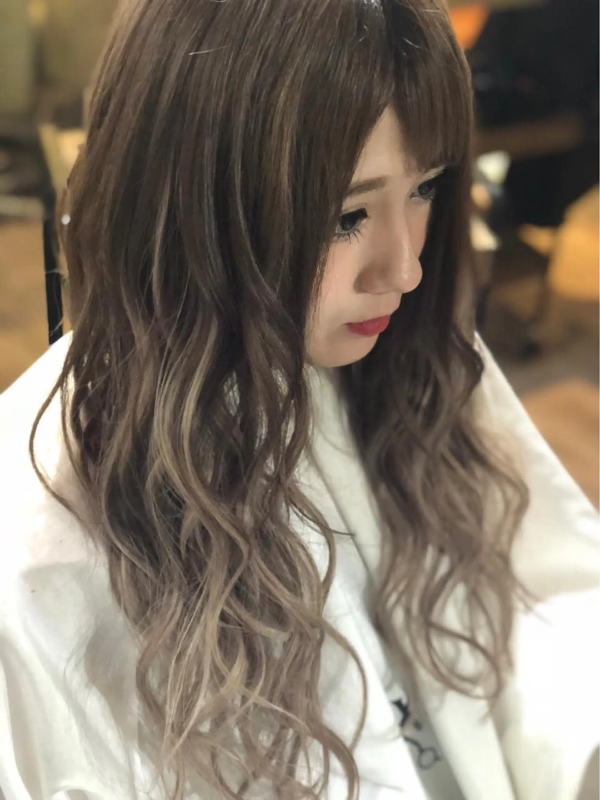 ロング ヘアカラー トリートメント BuzZ所属・西村 雄二のヘアスタイル