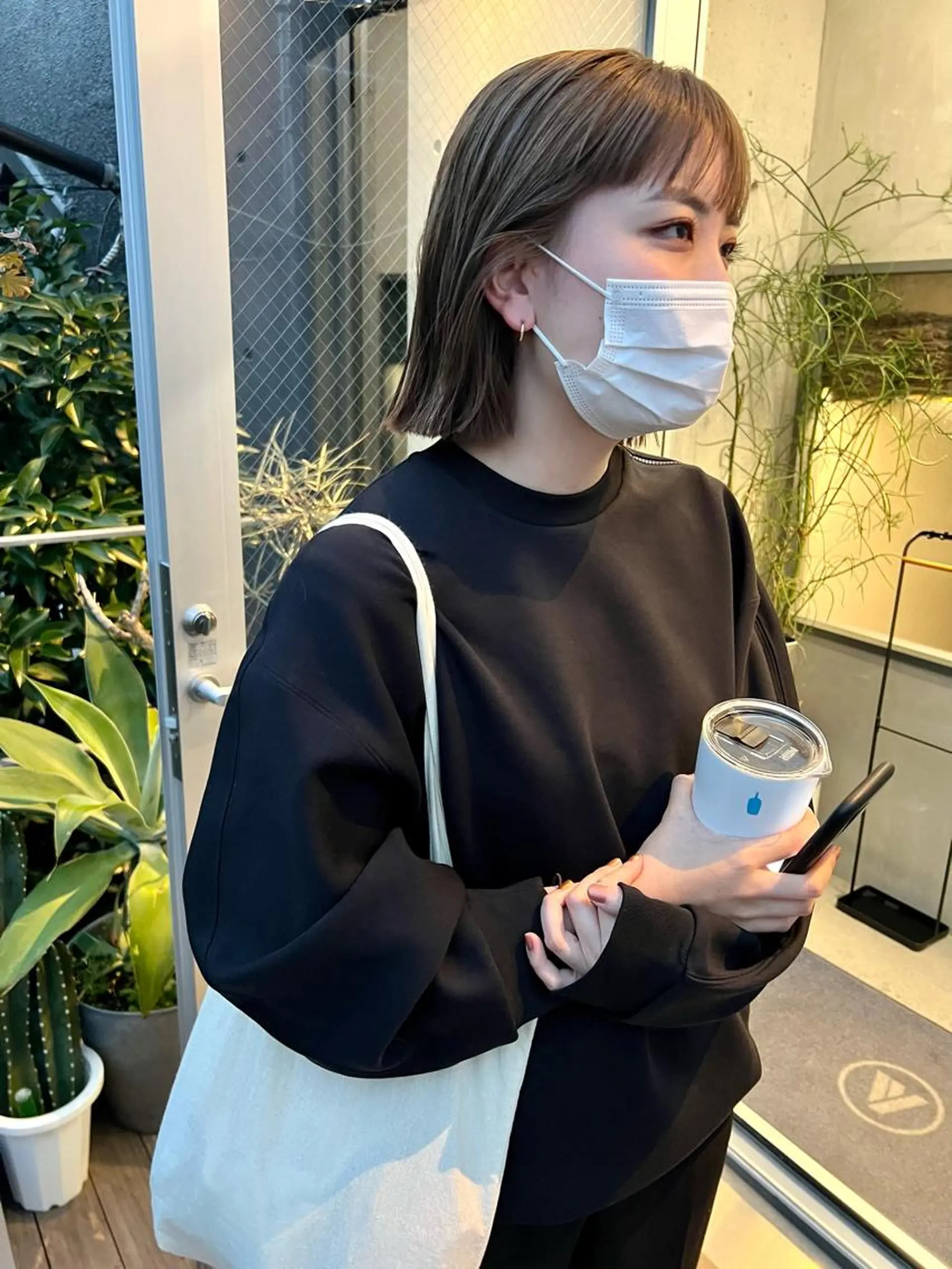 ショート カラー ベージュカラー ボブ カット ヘアカラー トリートメント sakoda shunkiのヘアスタイル