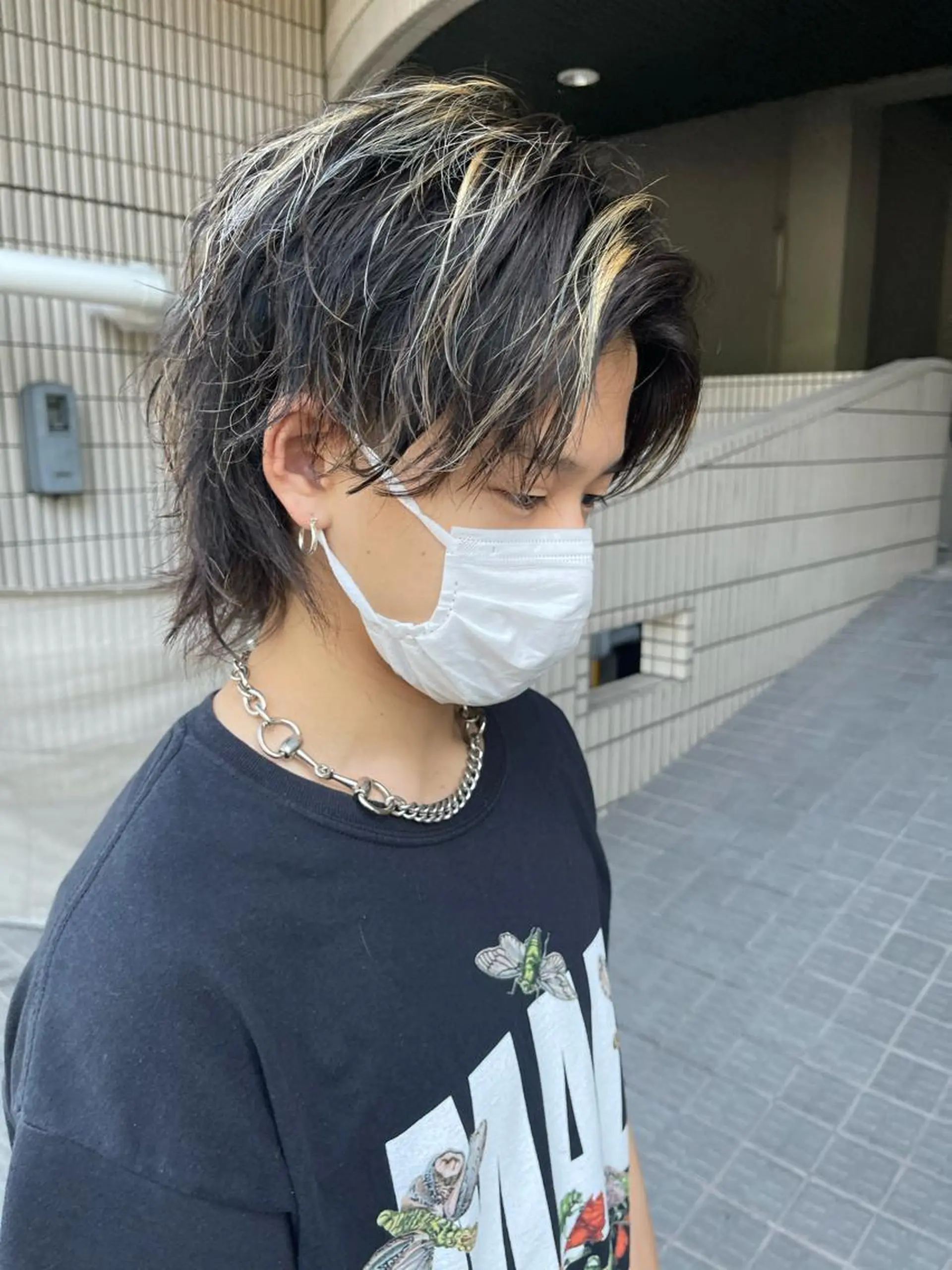 ショート カラー メンズ カット ヘアカラー 森本裕/オーナー/ スパイラルパーマのヘアスタイル