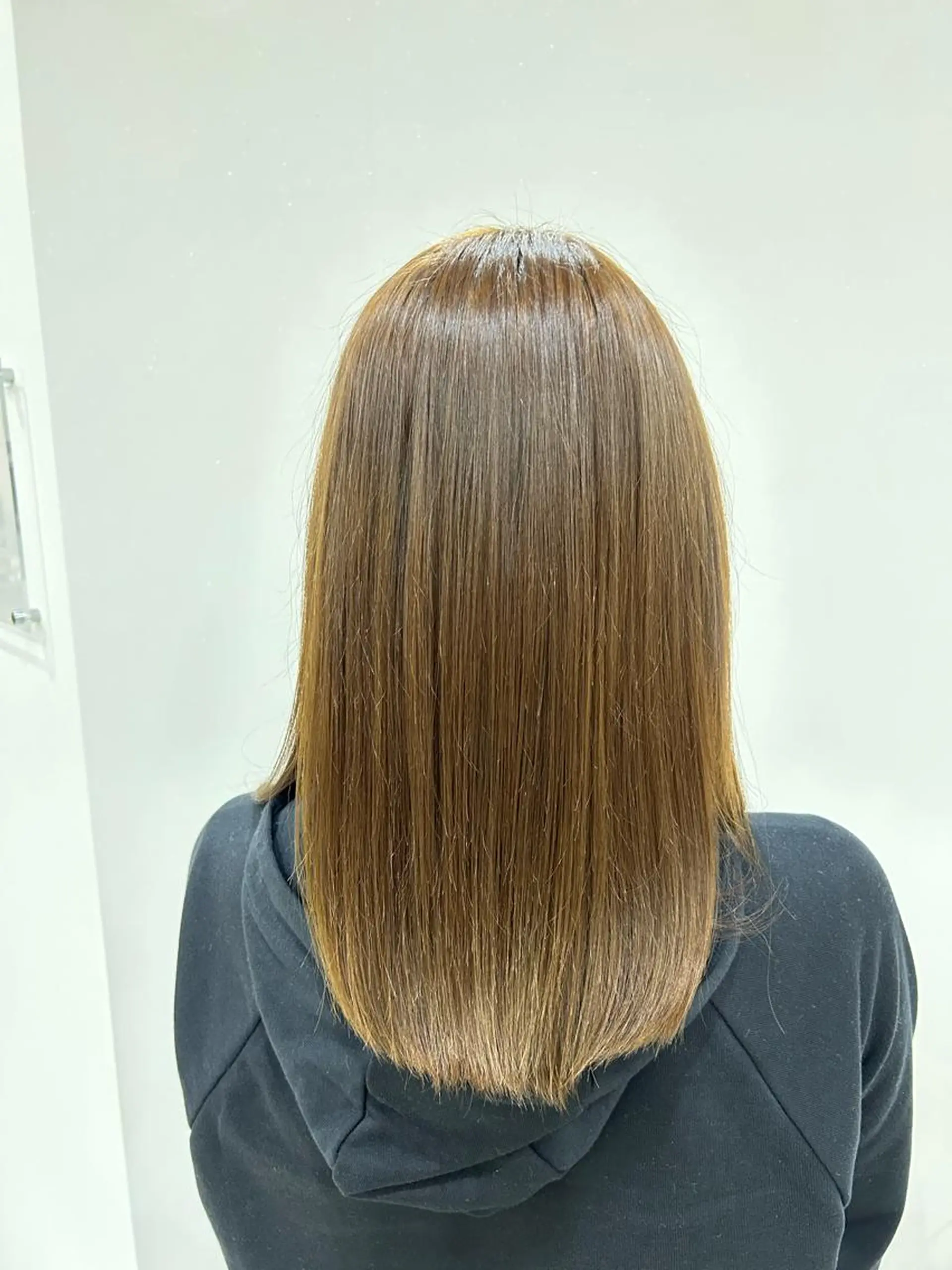 カラー ベージュカラー オリーブベージュ ハピネス所属・川本 真鈴のヘアスタイル