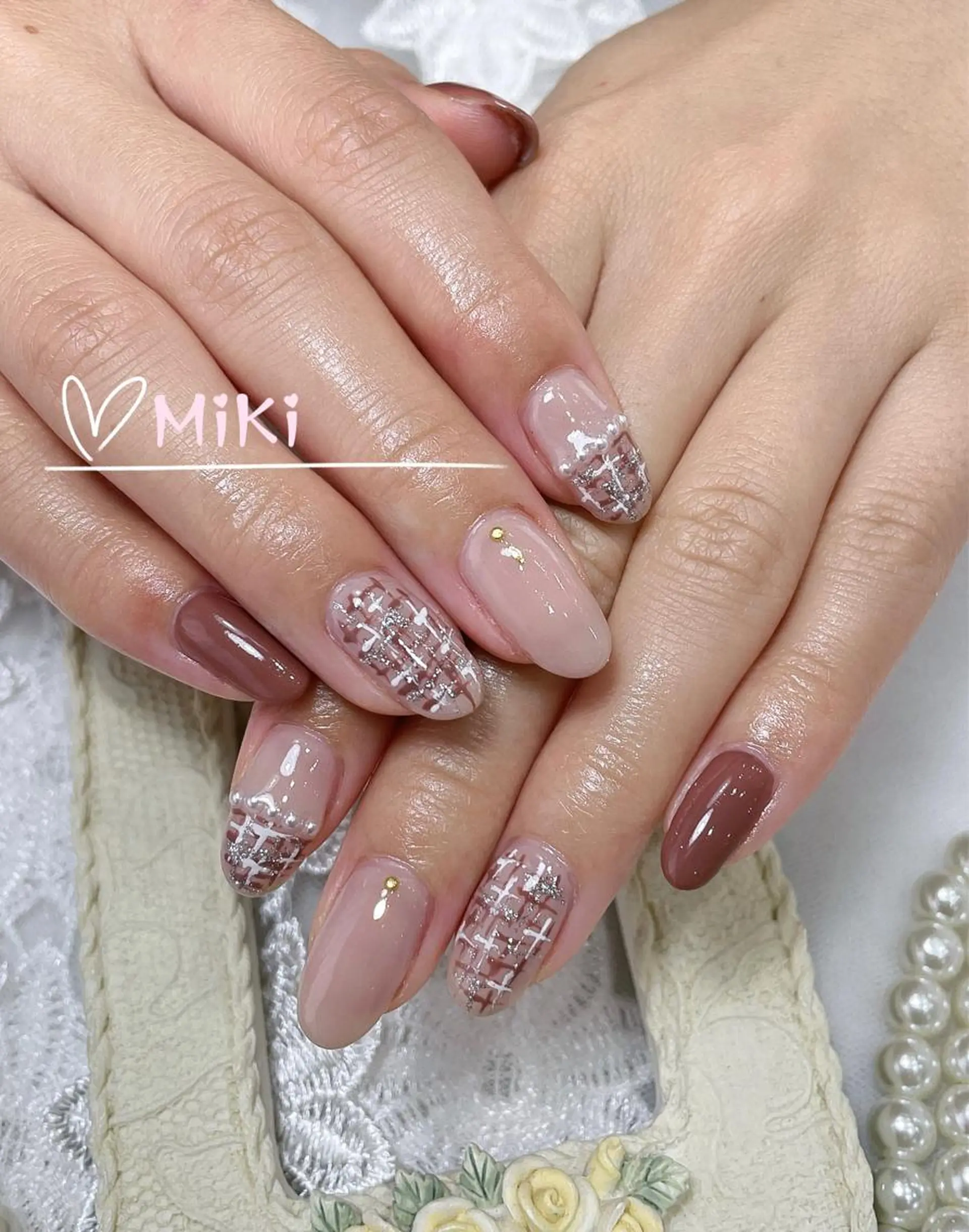 ネイル ハンドネイル ハンドケア 🦋 MiKi 🦋 ネイルサロンのネイルデザイン