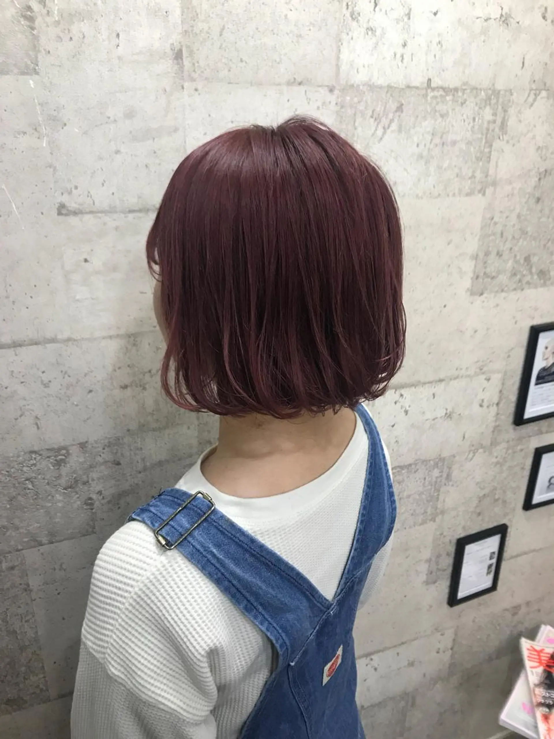 ショート カラー ダブルカラー レッドカラー インナーカラー/天神 ブリーチ/吉田のヘアスタイル