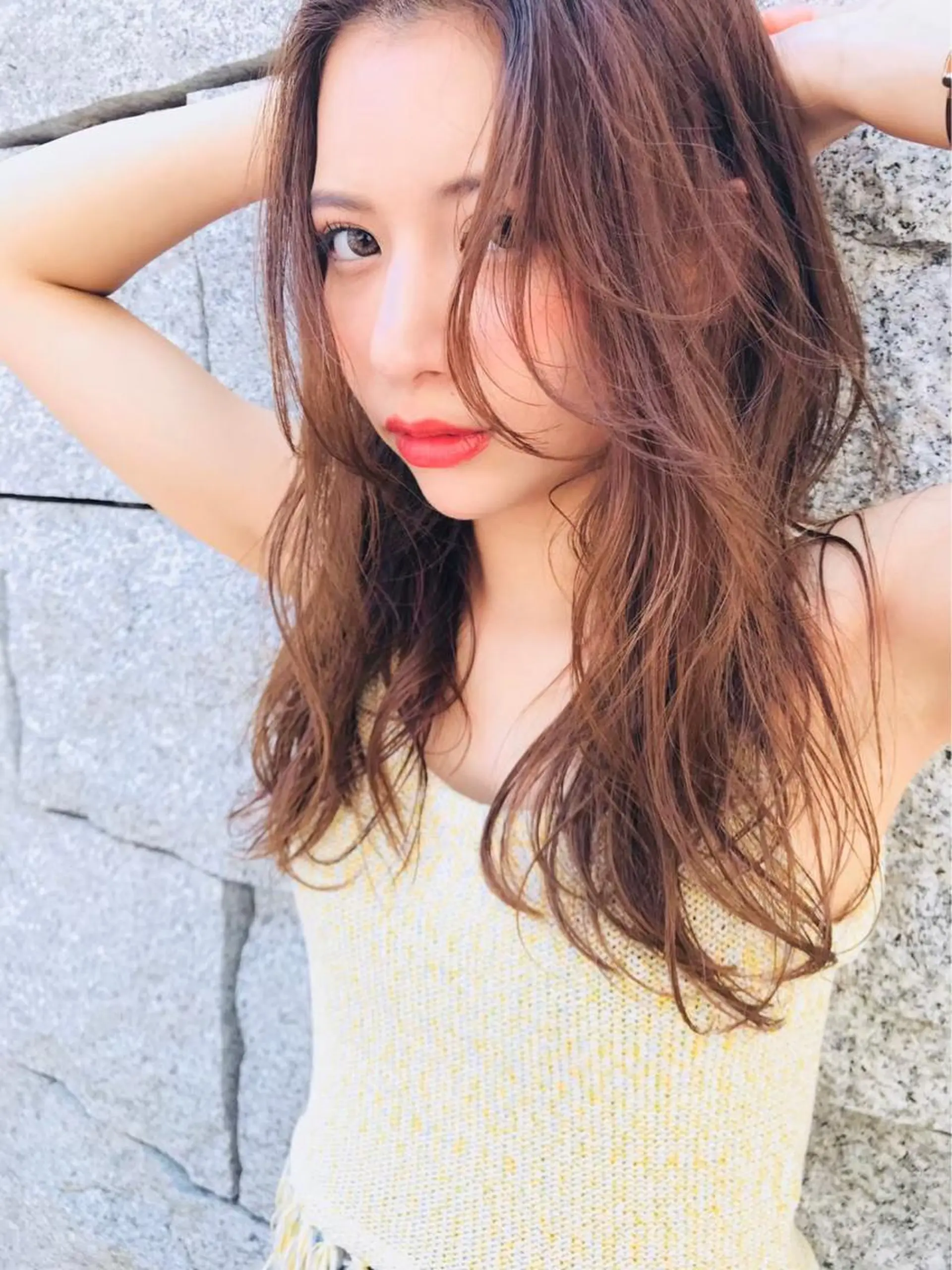 セミロング 韓×中くびれヘア💋 髪質改善宇塚元哉💓のヘアスタイル