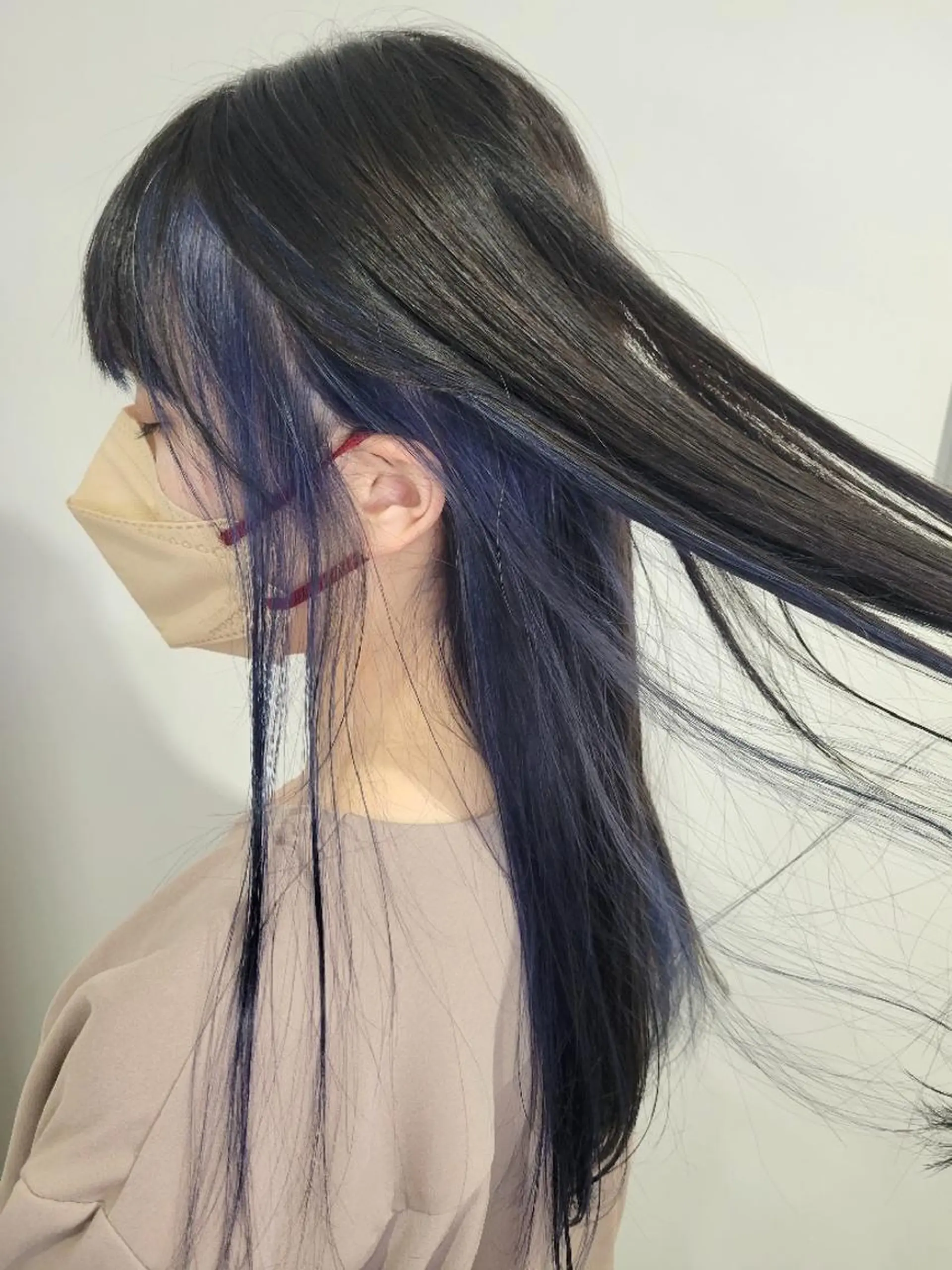カラー バレイヤージュ ミストバング ベージュカラー ブリーチ ケアブリーチ ヘアカラー 尾野 恭平のヘアスタイル