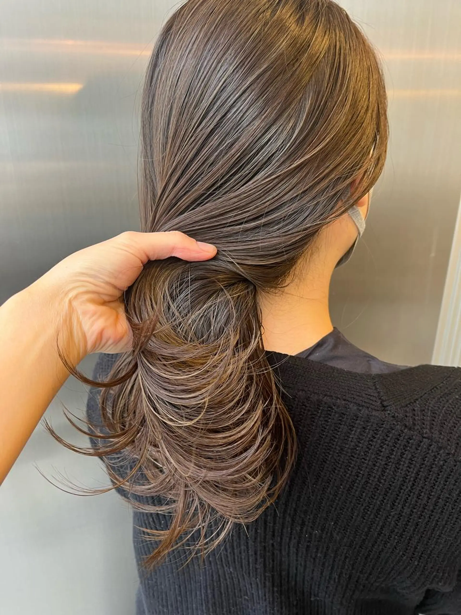 セミロング カラー ハイライトカラー ハイライト ヘアカラー ⭐️ アユミ⭐️のヘアスタイル