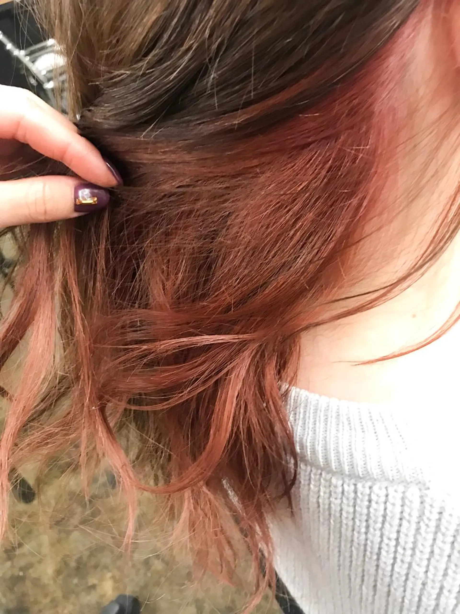 セミロング ダブルカラー　/ インナーカラーMiiのヘアスタイル
