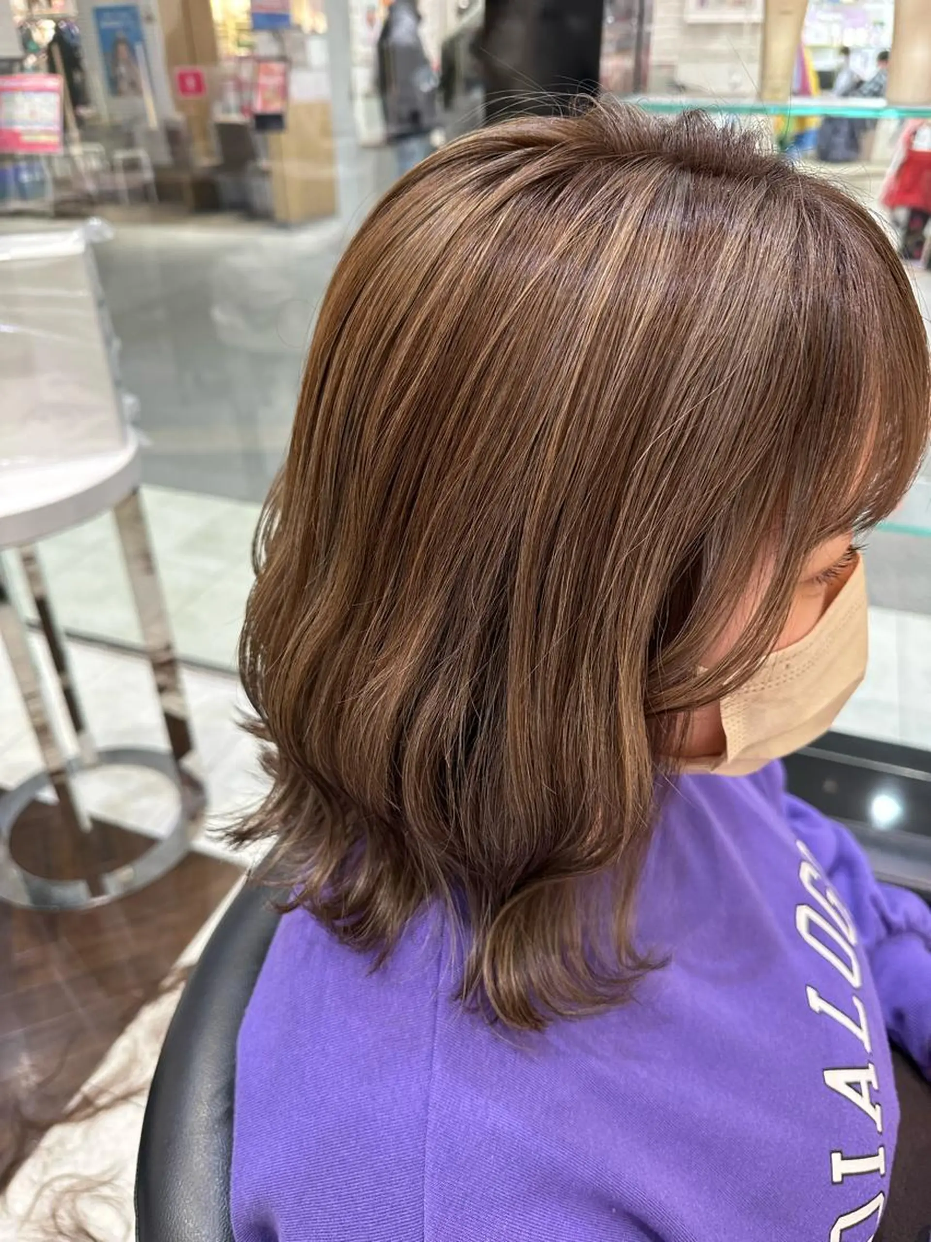 ミディアム カット ヘアカラー トリートメント GOAT_茅ヶ崎 キシ サクラのヘアスタイル