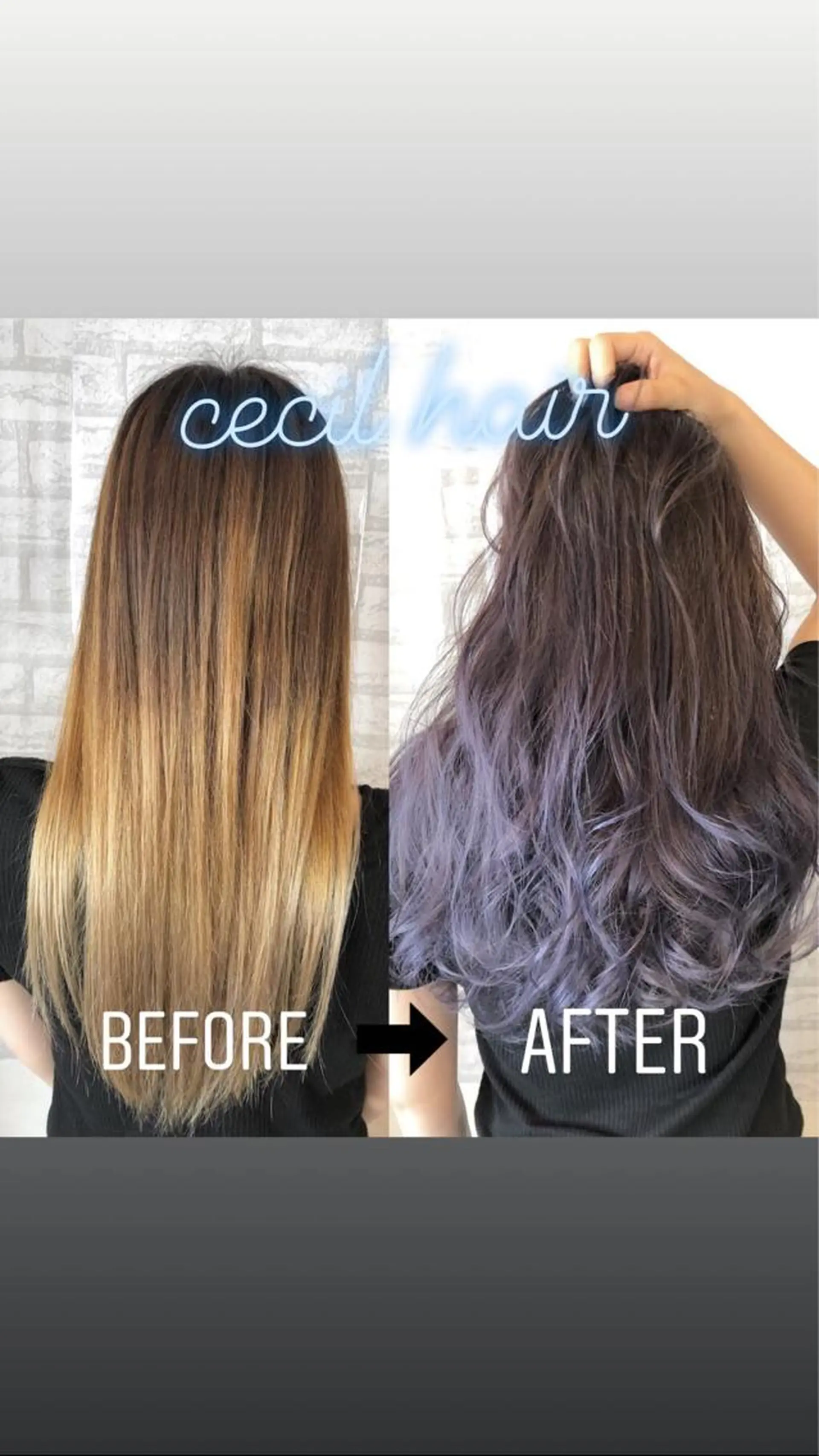 ミディアム カラー ラベンダーカラー カット ヘアカラー トリートメント JIL BLAN 京都のヘアスタイル