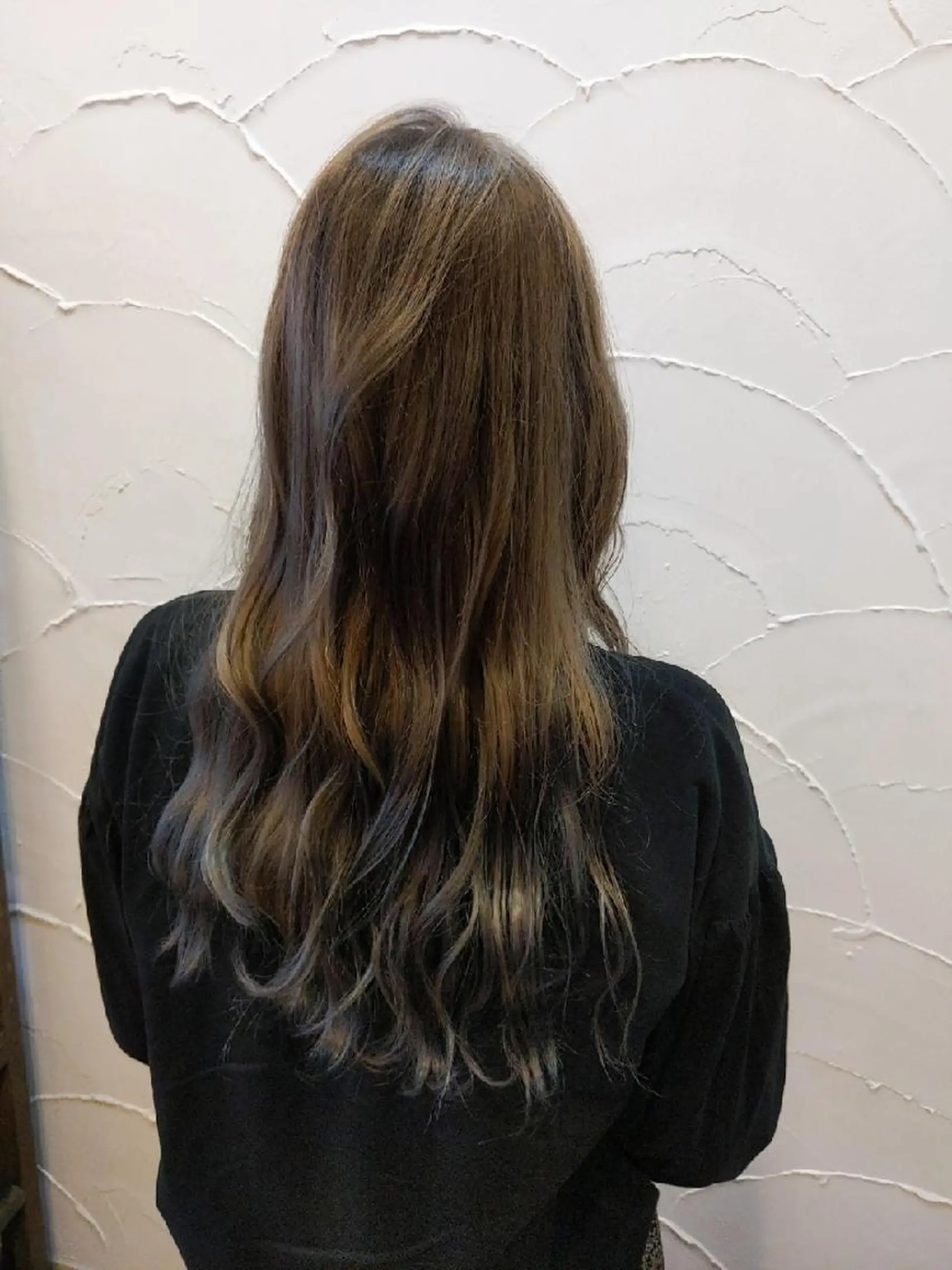 ロング カラー ブリーチ 髪質改善アンブリーチ 店長みやけななのヘアスタイル