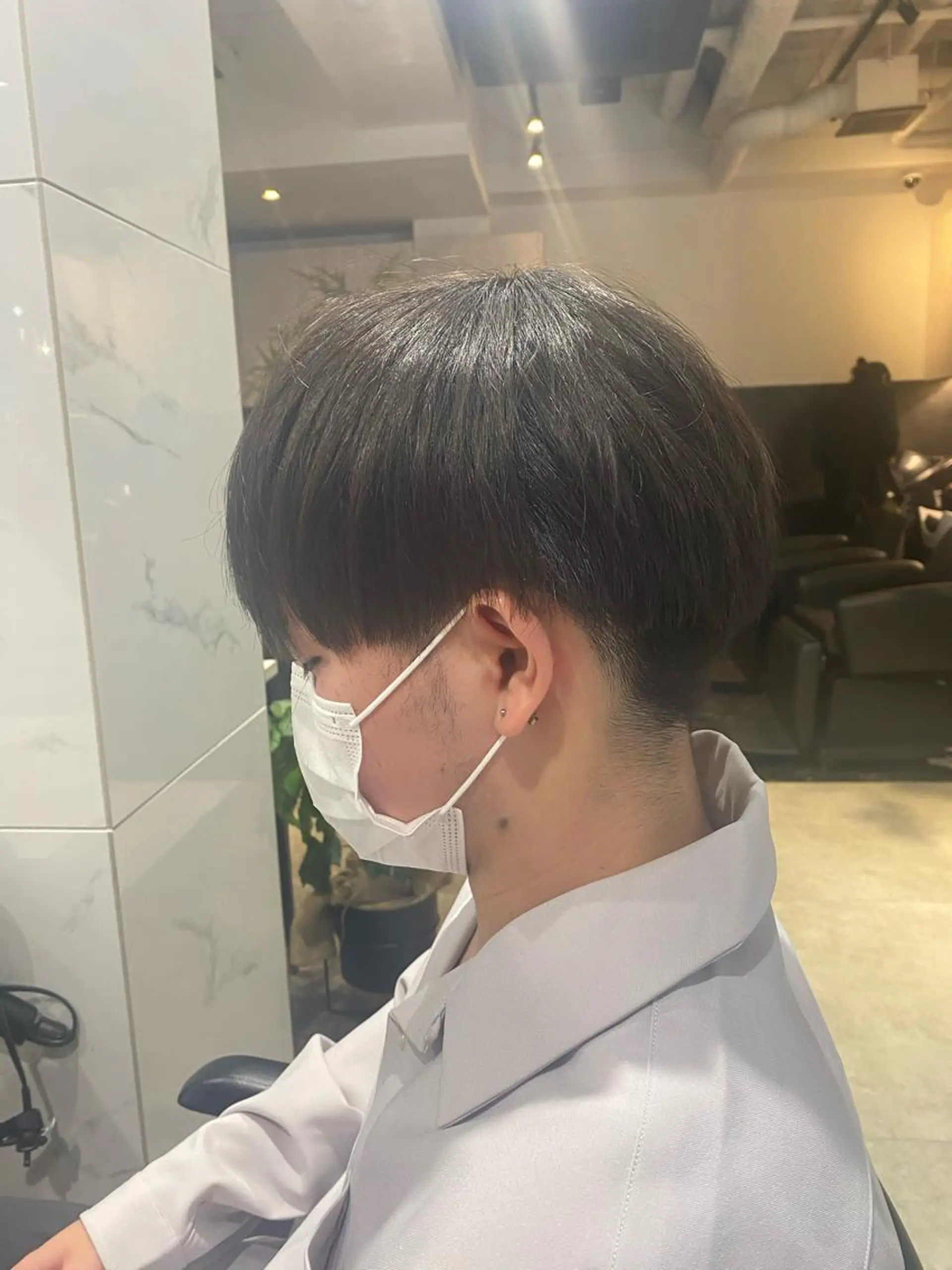 パーマ メンズ マッシュ 縮毛矯正 youres hair東新宿店所属・新宿⌇韓国風ヘア ⌇透明感カラーのヘアスタイル