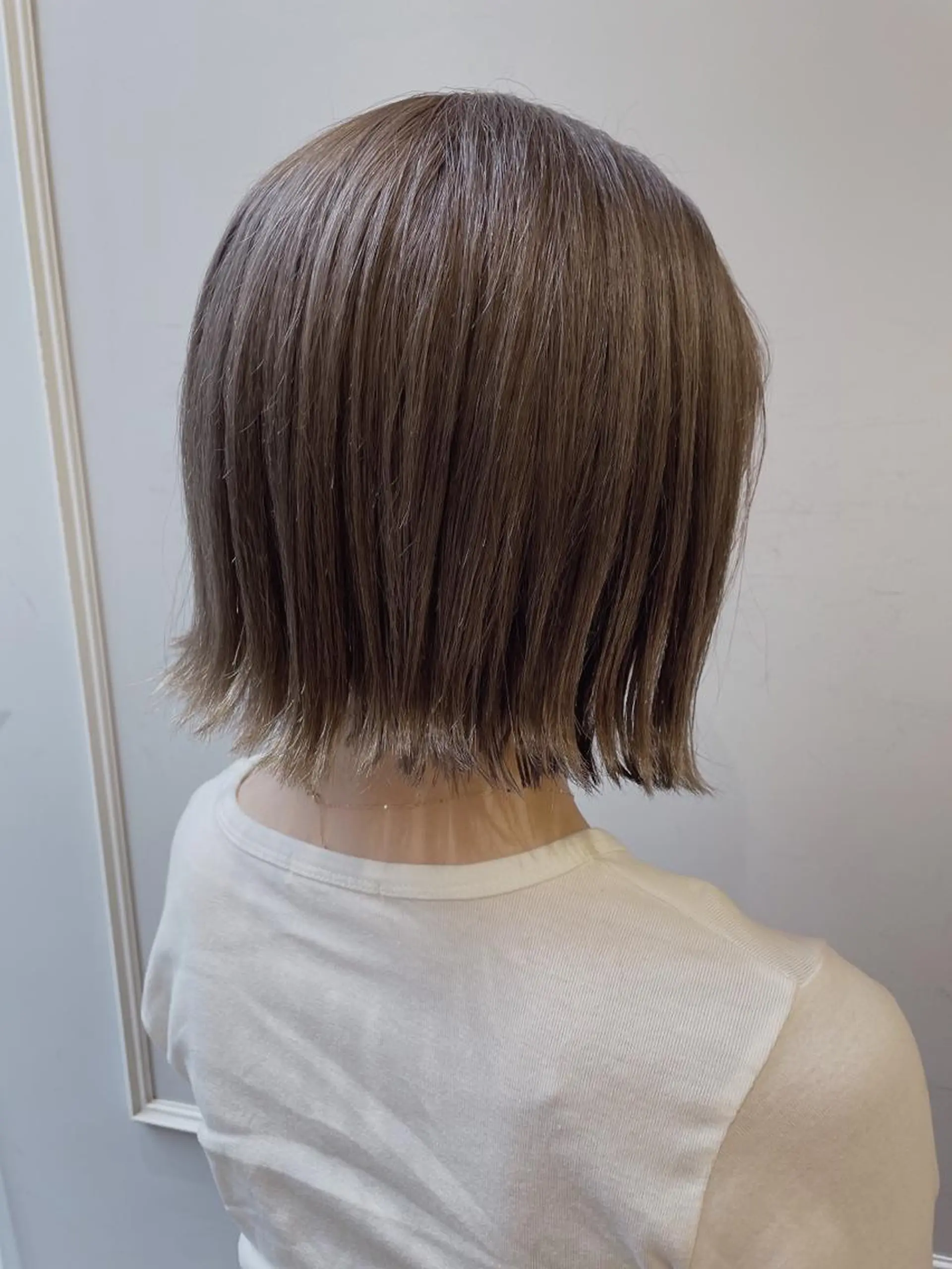 ミディアム カラー ブリーチ グレージュ カット ヘアカラー トリートメント 🦖鶴岡香純🦖 産休中のヘアスタイル