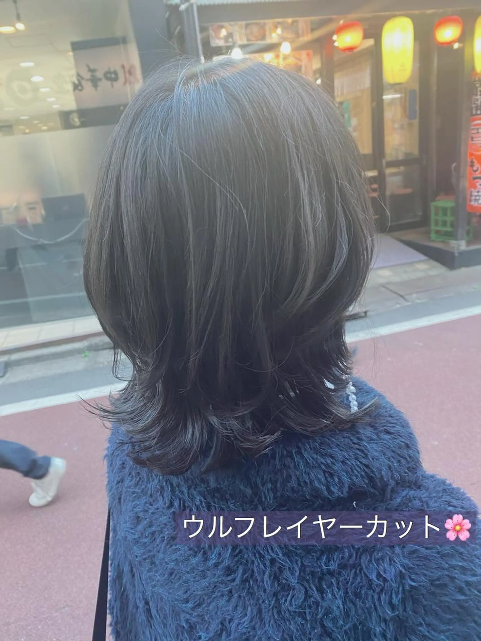 ミディアム カラー ベージュカラー オリーブベージュ レイヤーカット ウルフカット FLEUR by little所属・🌸モテヘア🌸 ﾀﾞｲﾁのヘアスタイル