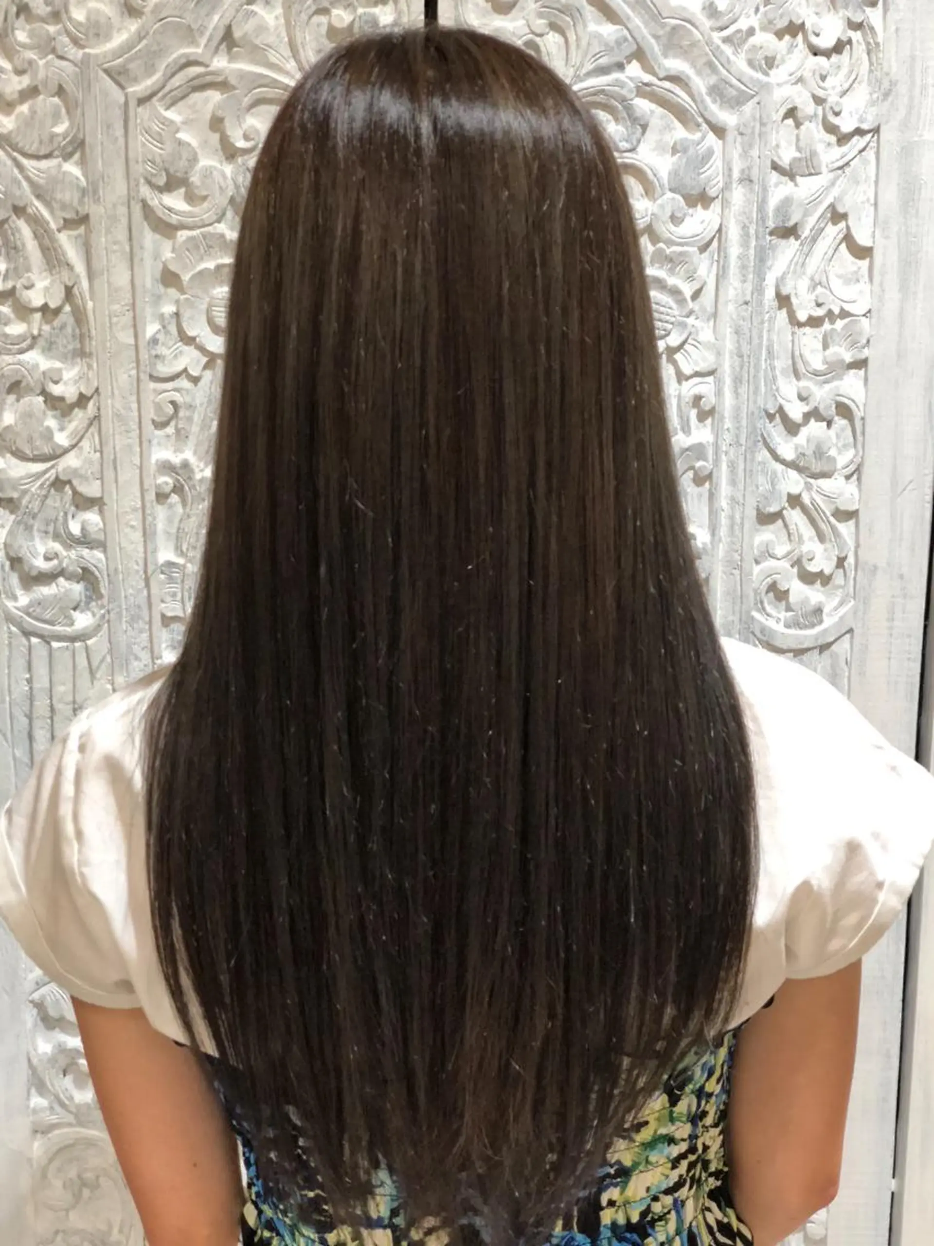 ロング 髪質改善 縮毛矯正 トリートメント 長津 健一郎のヘアスタイル