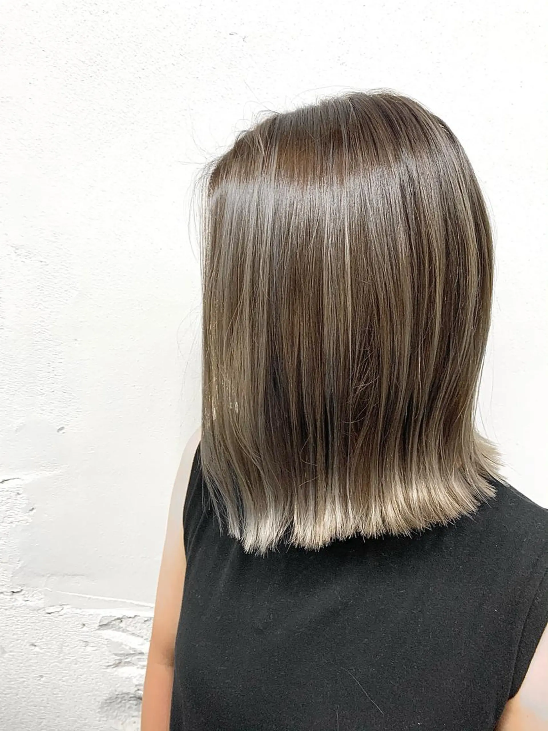 ミディアム カラー パーマ ヘアアレンジ ハイライトカラー ボブ ハイライト ヘアカラー トリートメント 🎨カラー満足度 500%💫ヅル💫のヘアスタイル