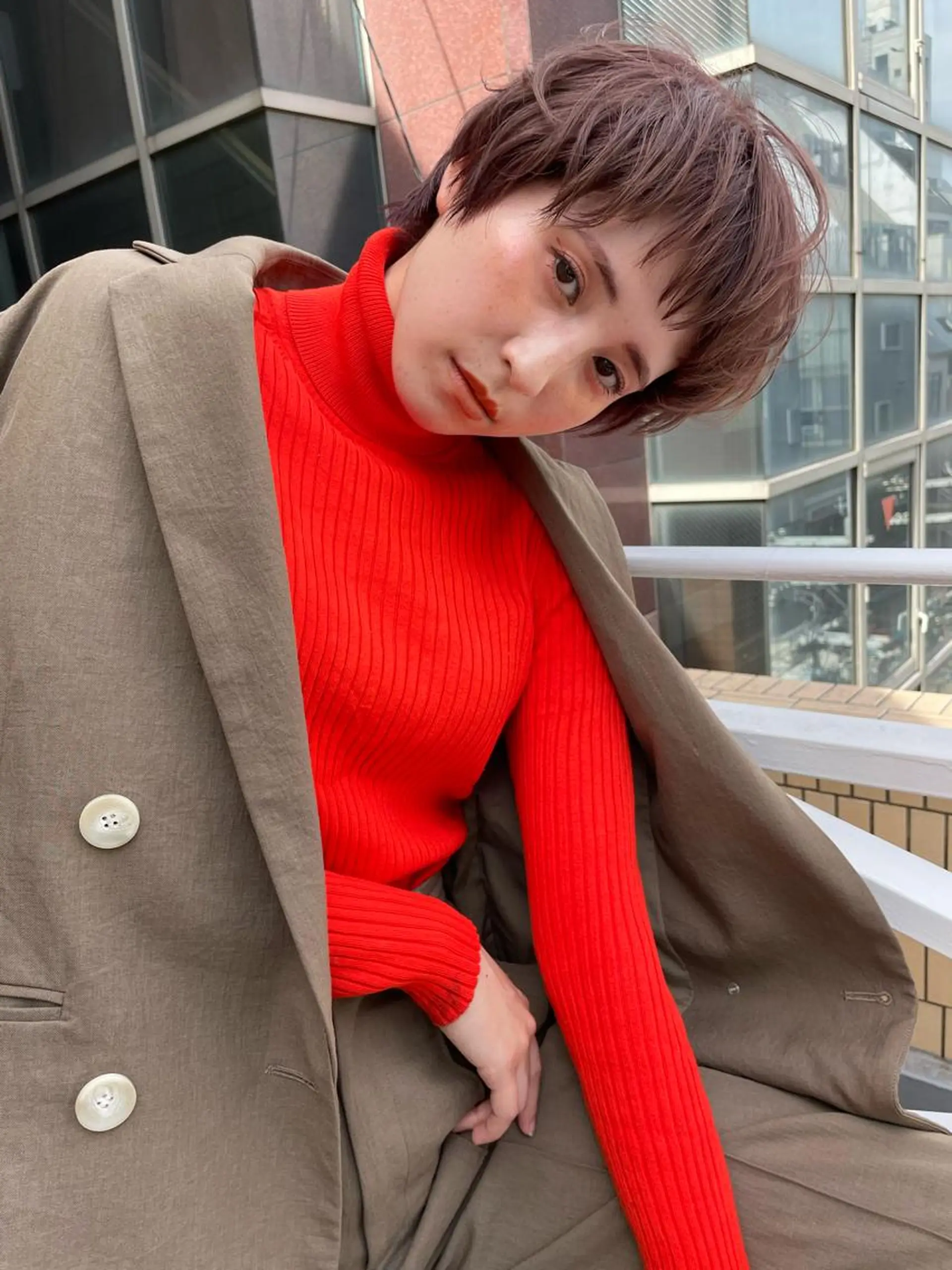 ショート ショートボブ ボブ 外国人風カラー 髪質改善 ショートヘア カット ヘアカラー トリートメント ショート/ボブ専門 宮脇美奈/南船場のヘアスタイル