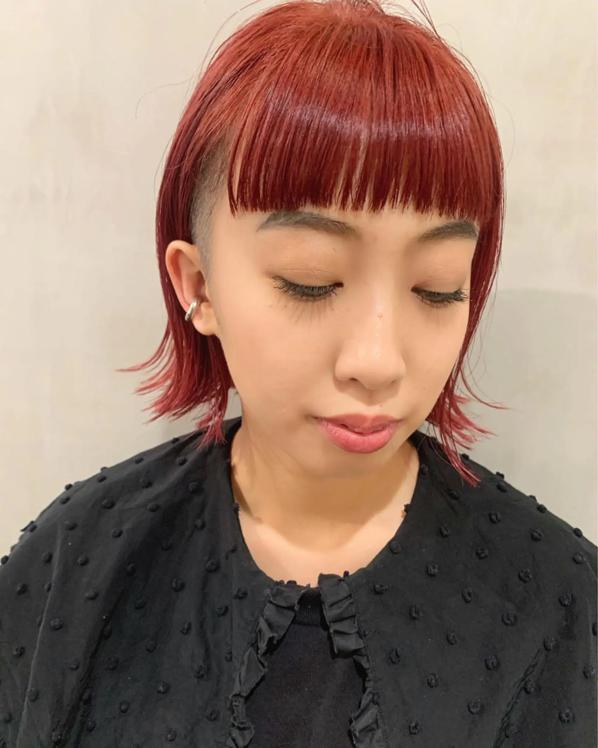 ショート カラー ボブ カット ヘアカラー トリートメント 優 作のヘアスタイル