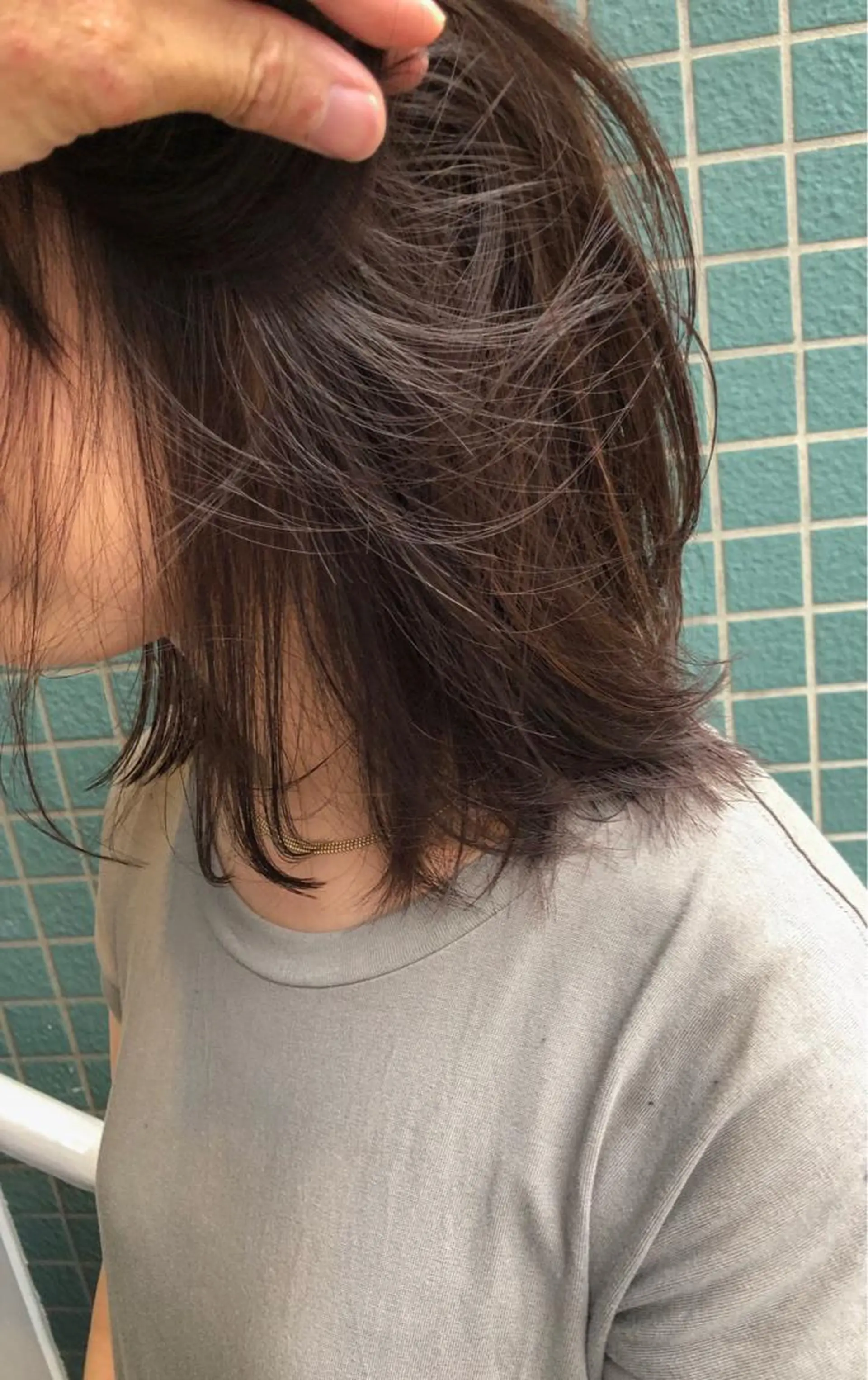 ミディアム カット ヘアカラー トリートメント nessヤマサキ リュウタのヘアスタイル