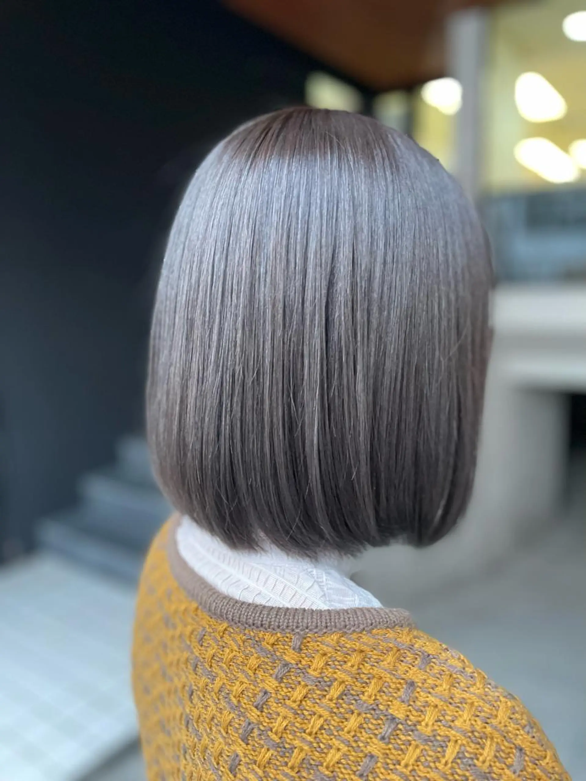 ミディアム カラー グレージュ カット ヘアカラー トリートメント IORI #韓国ヘア#髪質改善のヘアスタイル