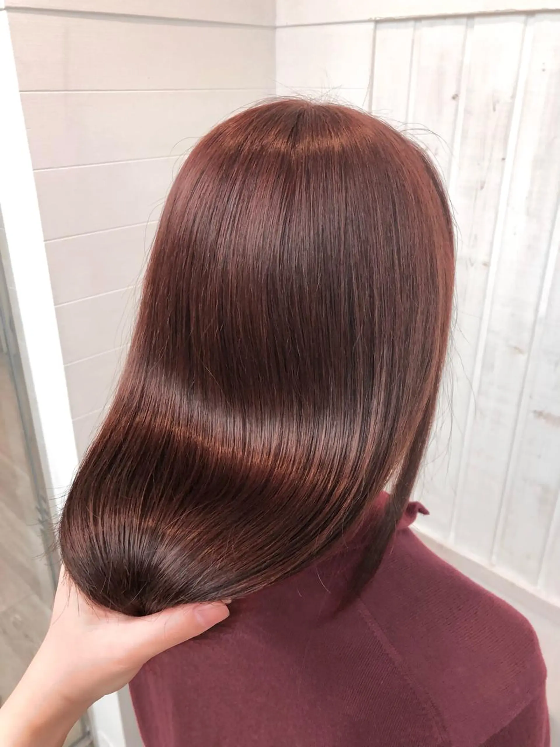 ロング カラー ヘアアレンジ アディクシーカラー アッシュ ベージュカラー 黒髪 ブリーチ カット ヘアカラー トリートメント ヘアセット JURI🤎 ワンカールレイヤーのヘアスタイル