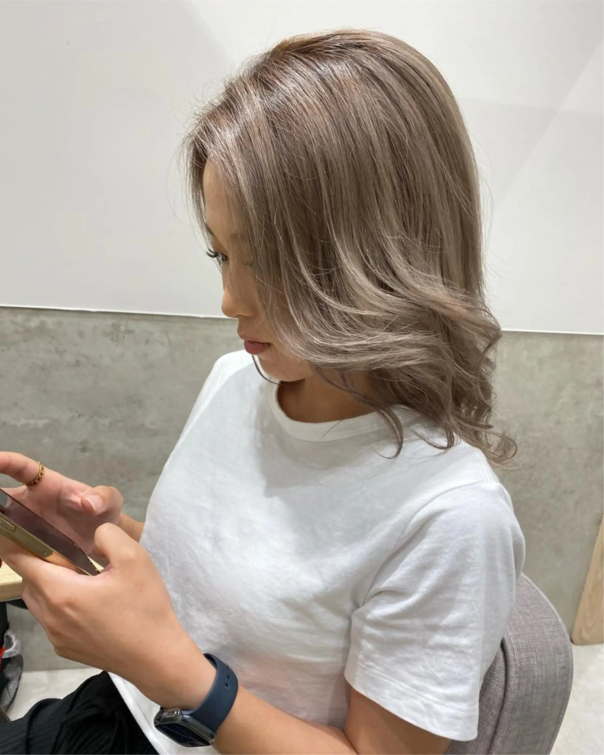 ミディアム カラー カット ヘアカラー トリートメント gotoday所属・上品カラー HIDEのヘアスタイル