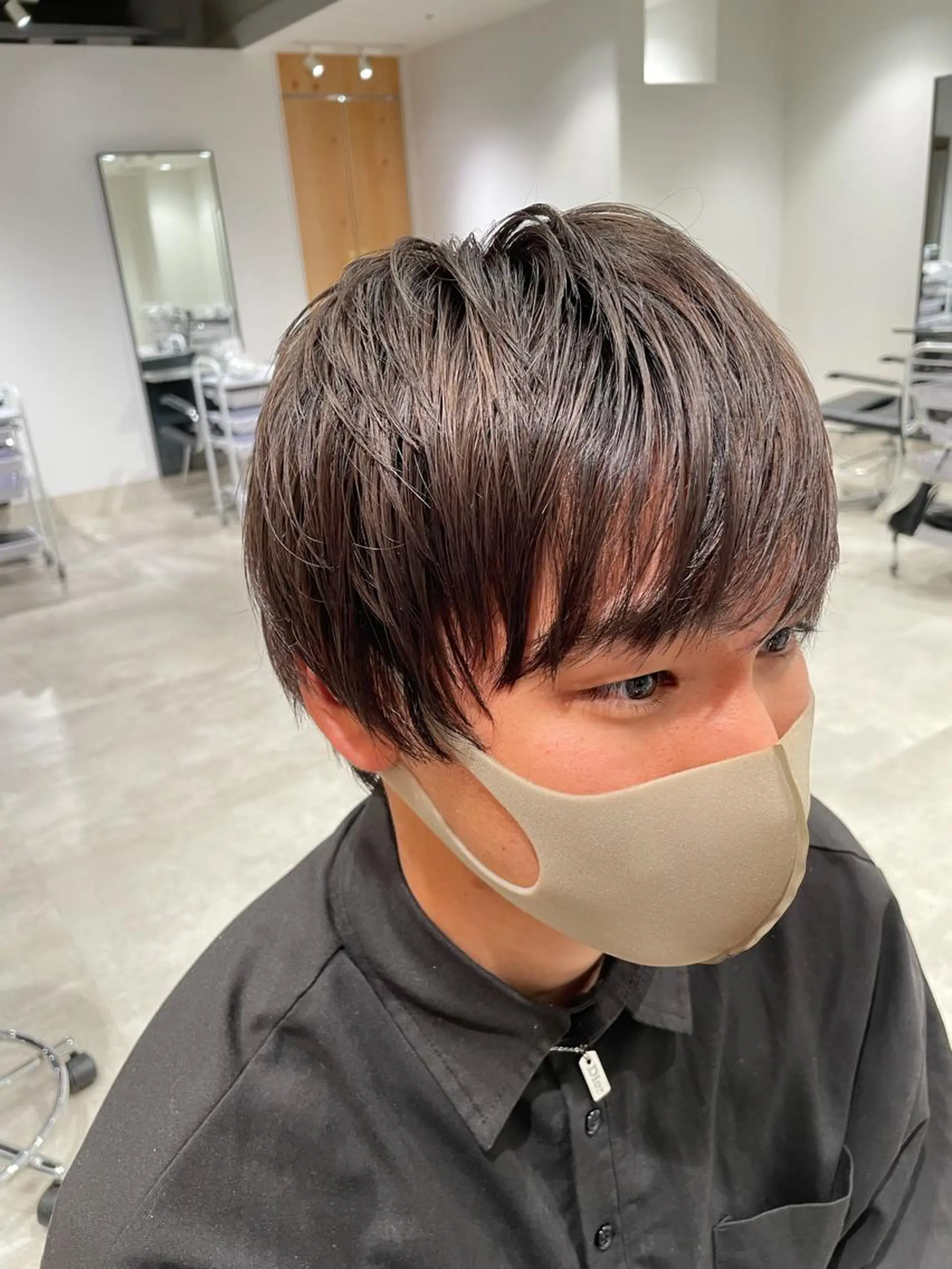 ショート カラー パーマ ヘアアレンジ メンズ パーソナルカラー合わ せたカラー🤍なつみのヘアスタイル