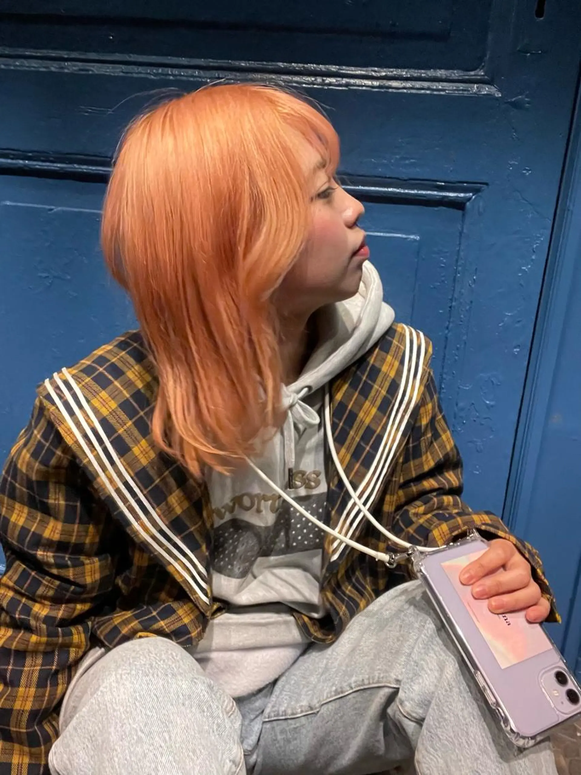 ミディアム 栗林 茉那のヘアスタイル