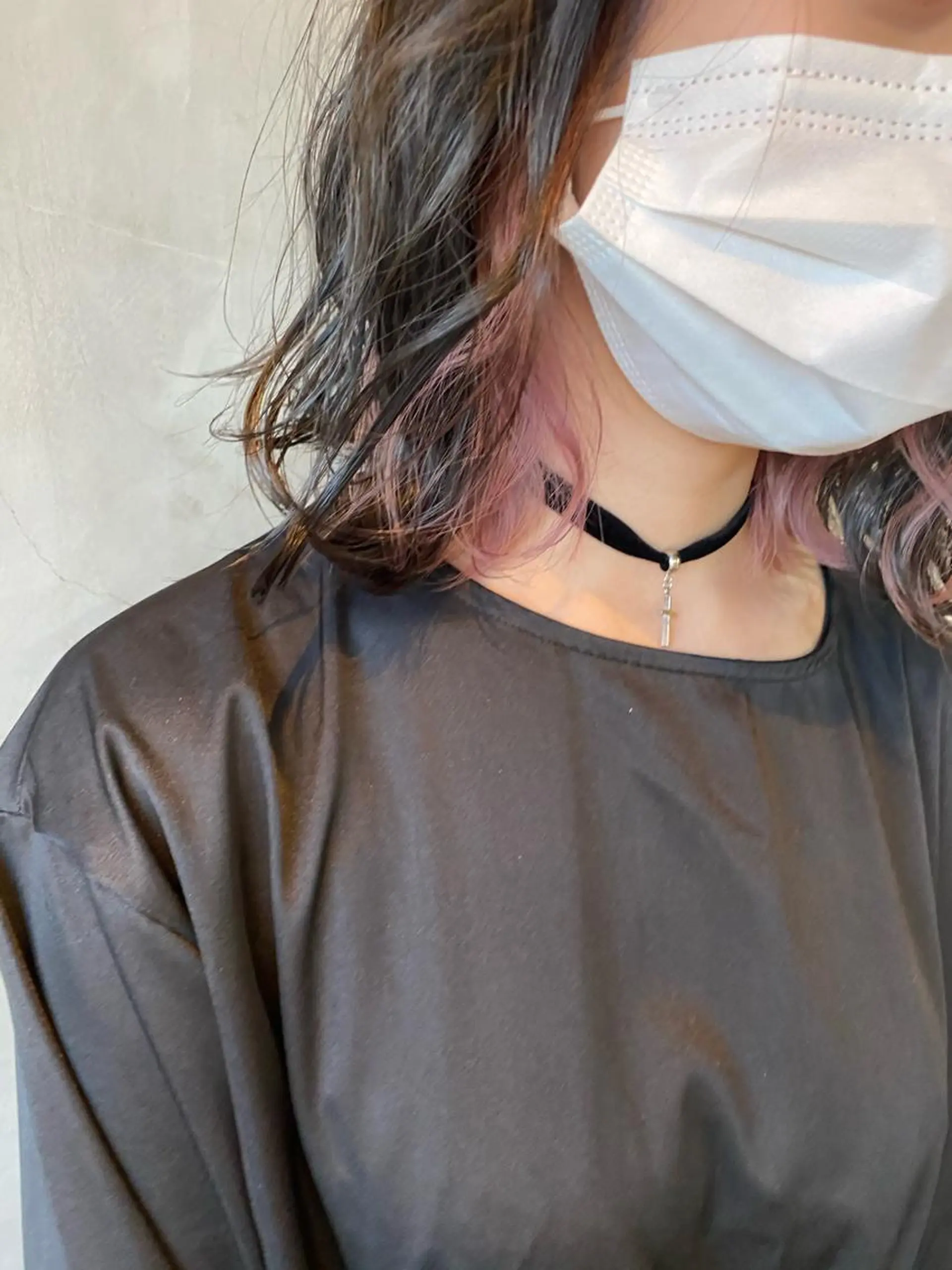 ショート カラー ヘアアレンジ 切りっぱなしボブ/ デザインカラー店長のヘアスタイル