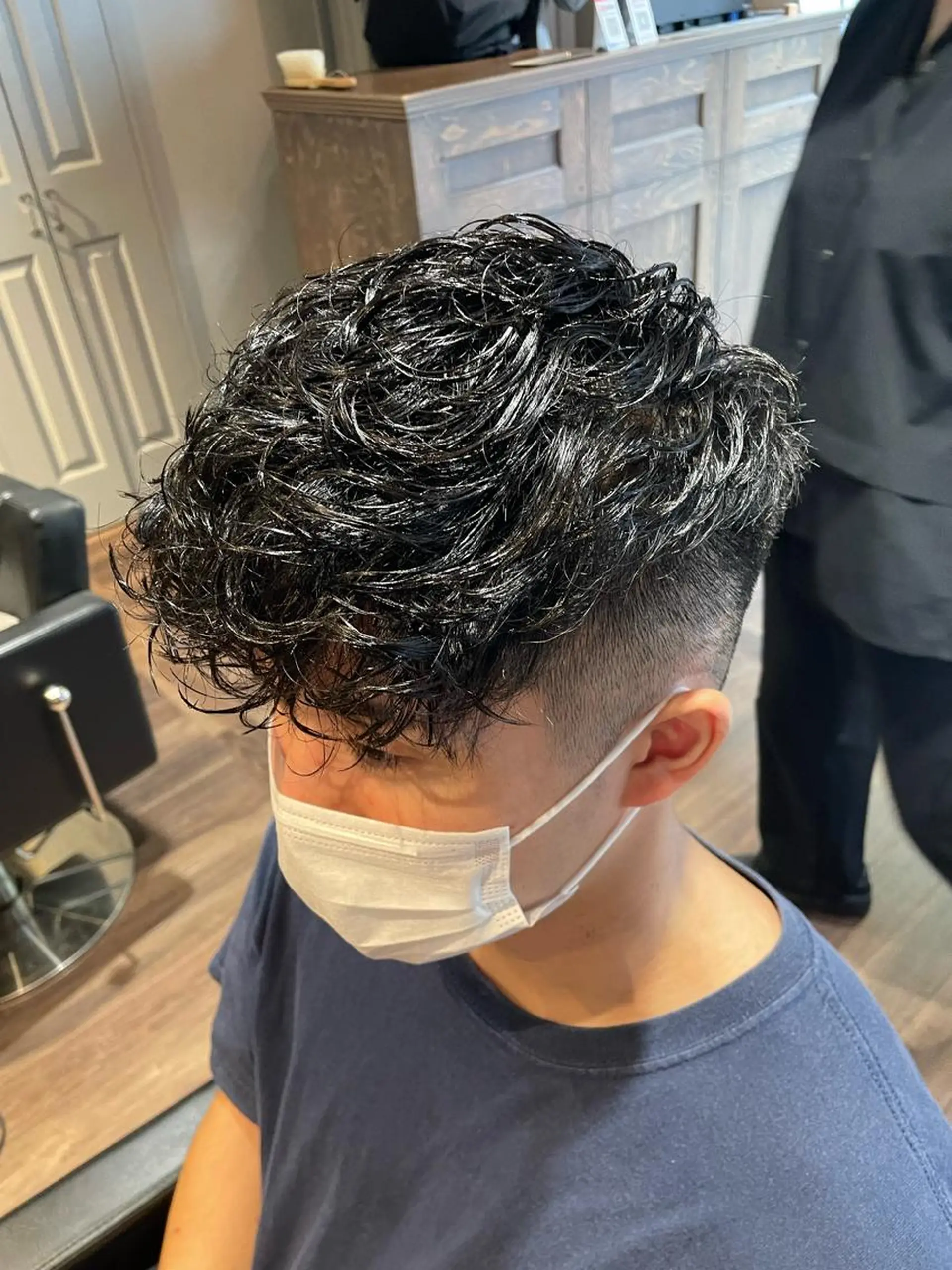 ショート カット パーマ 村上 翔平のヘアスタイル