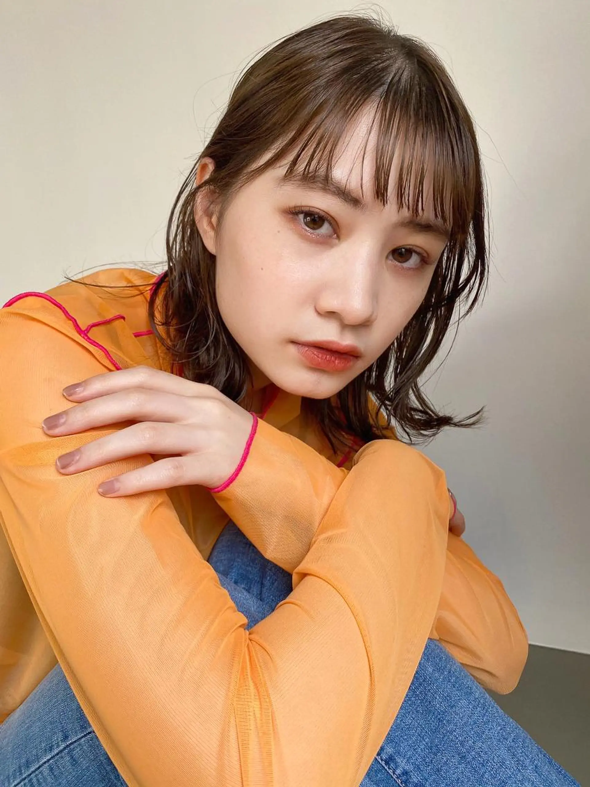 ショート カラー パーマ ショートボブ アディクシーカラー ブリーチ ブロンド ブルーカラー カット ヘアカラー トリートメント CEINE＋ officialのヘアスタイル