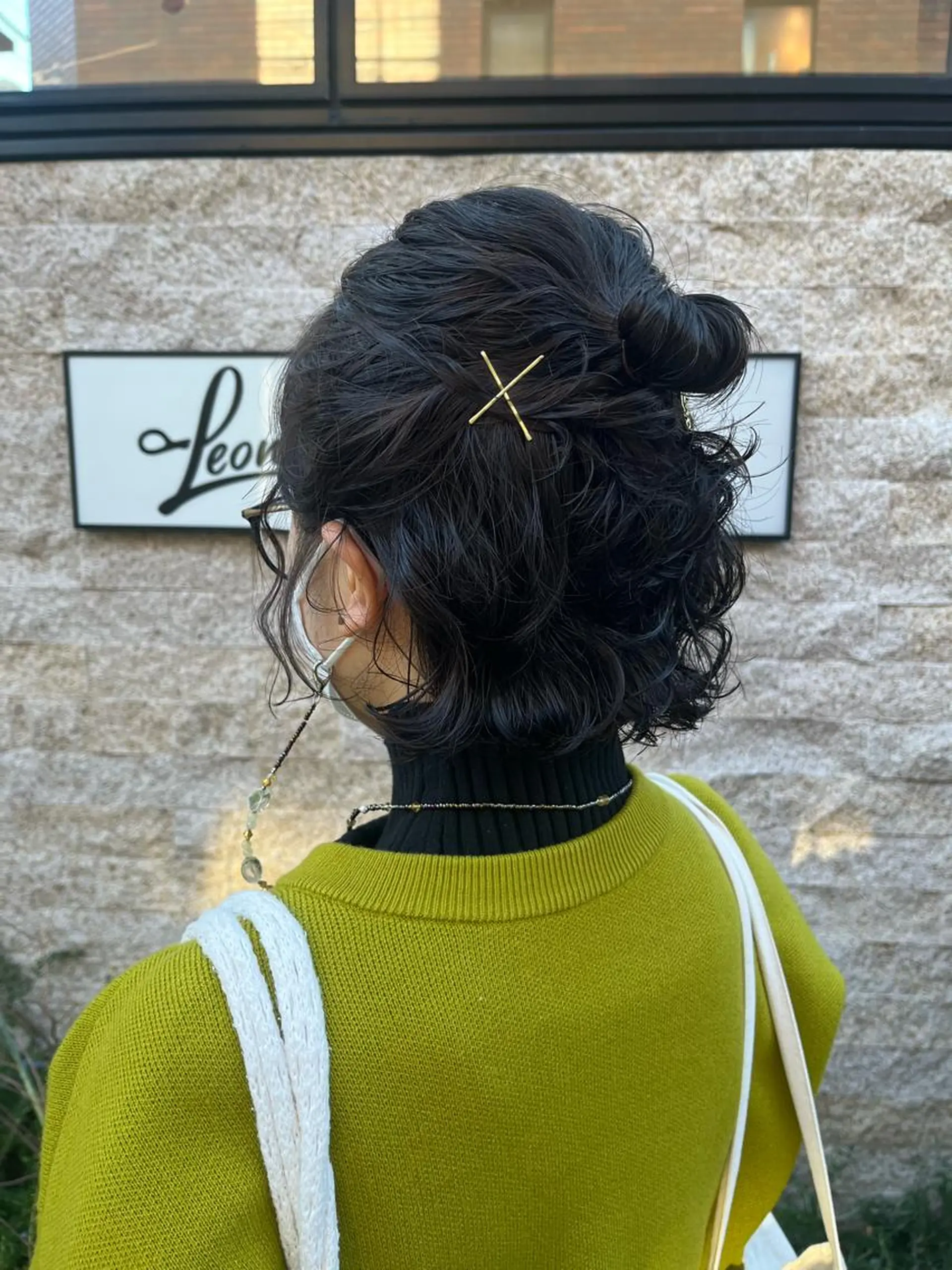 ショート カラー パーマ グレージュ オリーブグレージュ オリーブグレー ボブ カット ヘアカラー パーマ トリートメント ✨透明感カラー✨ 🦖佐々木未来🦕のヘアスタイル