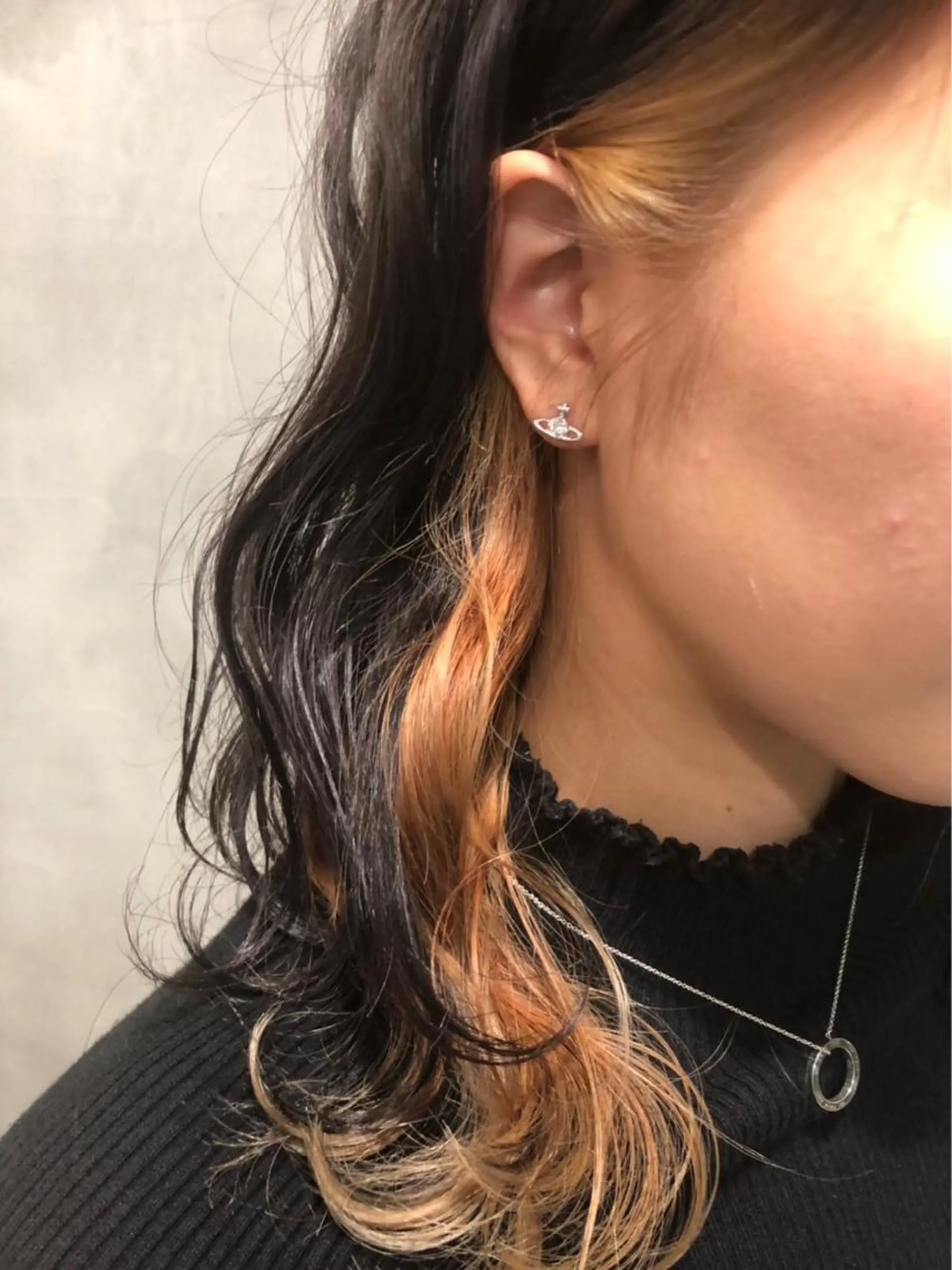 セミロング カラー インナーカラー カット ヘアカラー ROBOT   PLUS所属・大野 悠平のヘアスタイル