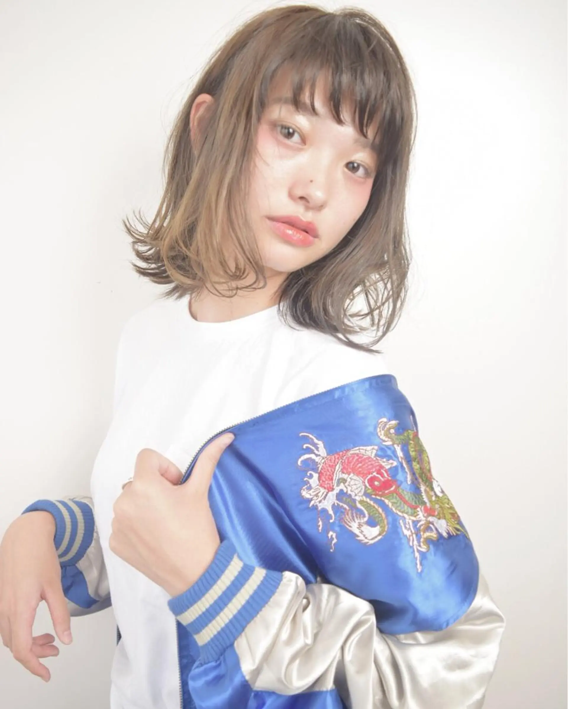 ミディアム セミロング ロング カラー パーマ ヘアアレンジ 高橋 隆一のヘアスタイル