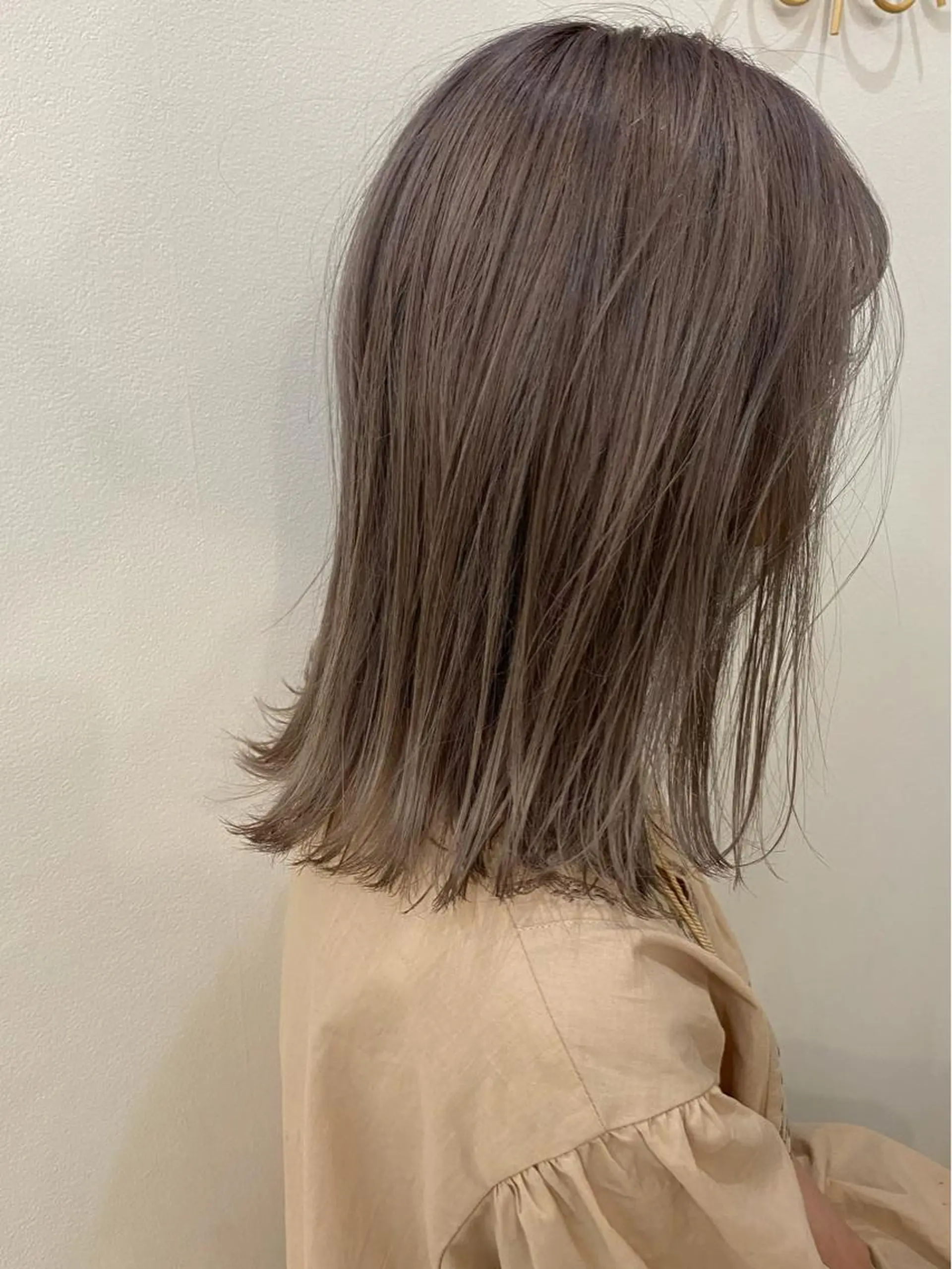 ミディアム カラー ヘアカラー オリーブカラー🫧 nanohaのヘアスタイル