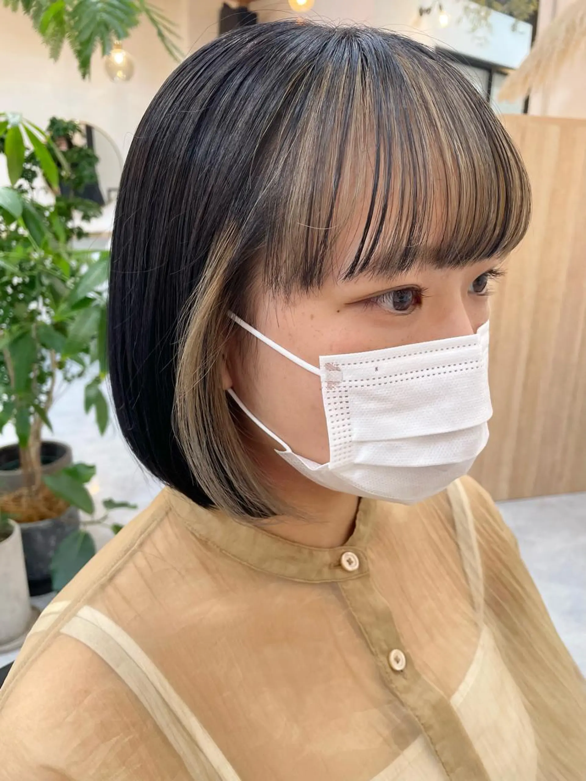 ショート カラー ヘアカラー トリートメント 高梨 菜々のヘアスタイル