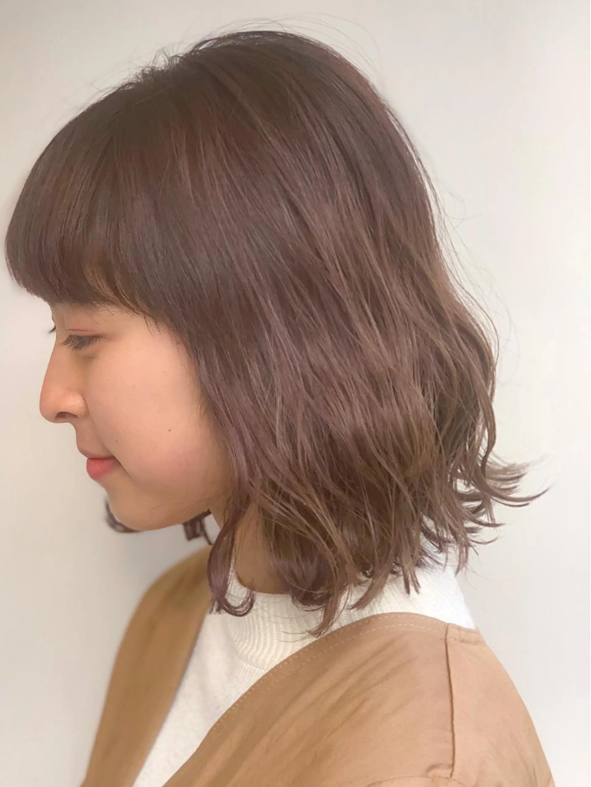 ミディアム ボブ カット ヘアカラー トリートメント 【ボブ/個室サロン】 癒し空間mimuraのヘアスタイル